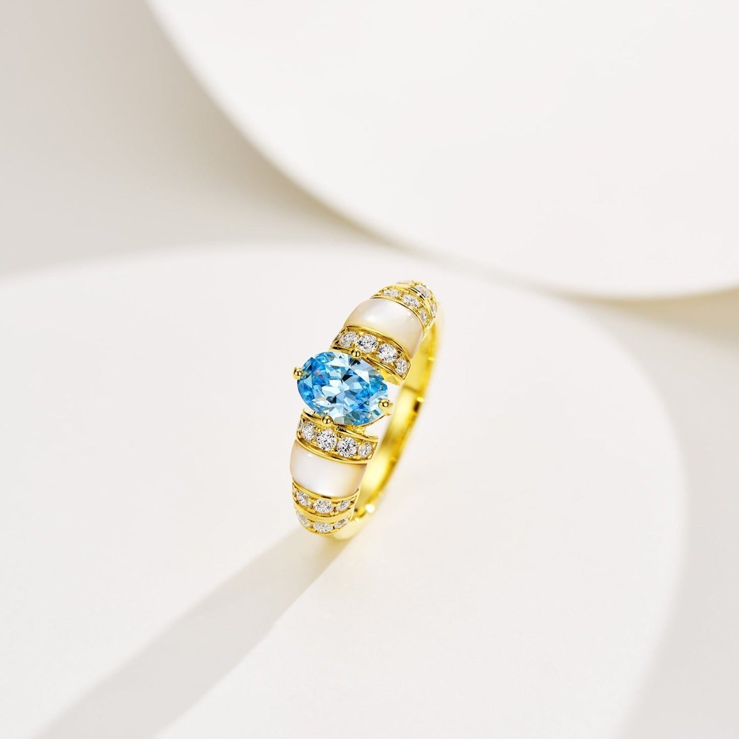 Luxury DiorPARAIBA GOLD DIAMOND RING