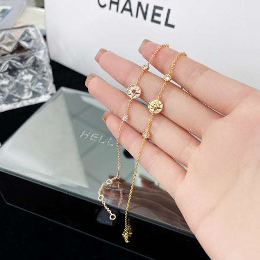 Luxury DiorLUCKY STAR 1 MOTIF 2 DIAMOND BRACELET