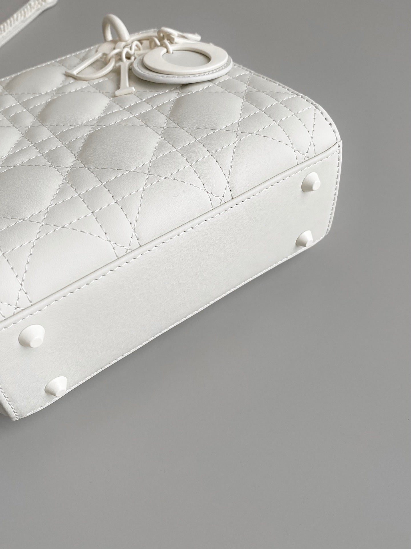Luxury DiorMINI LADY 17 MY ABC WHITE LAMBSKIN