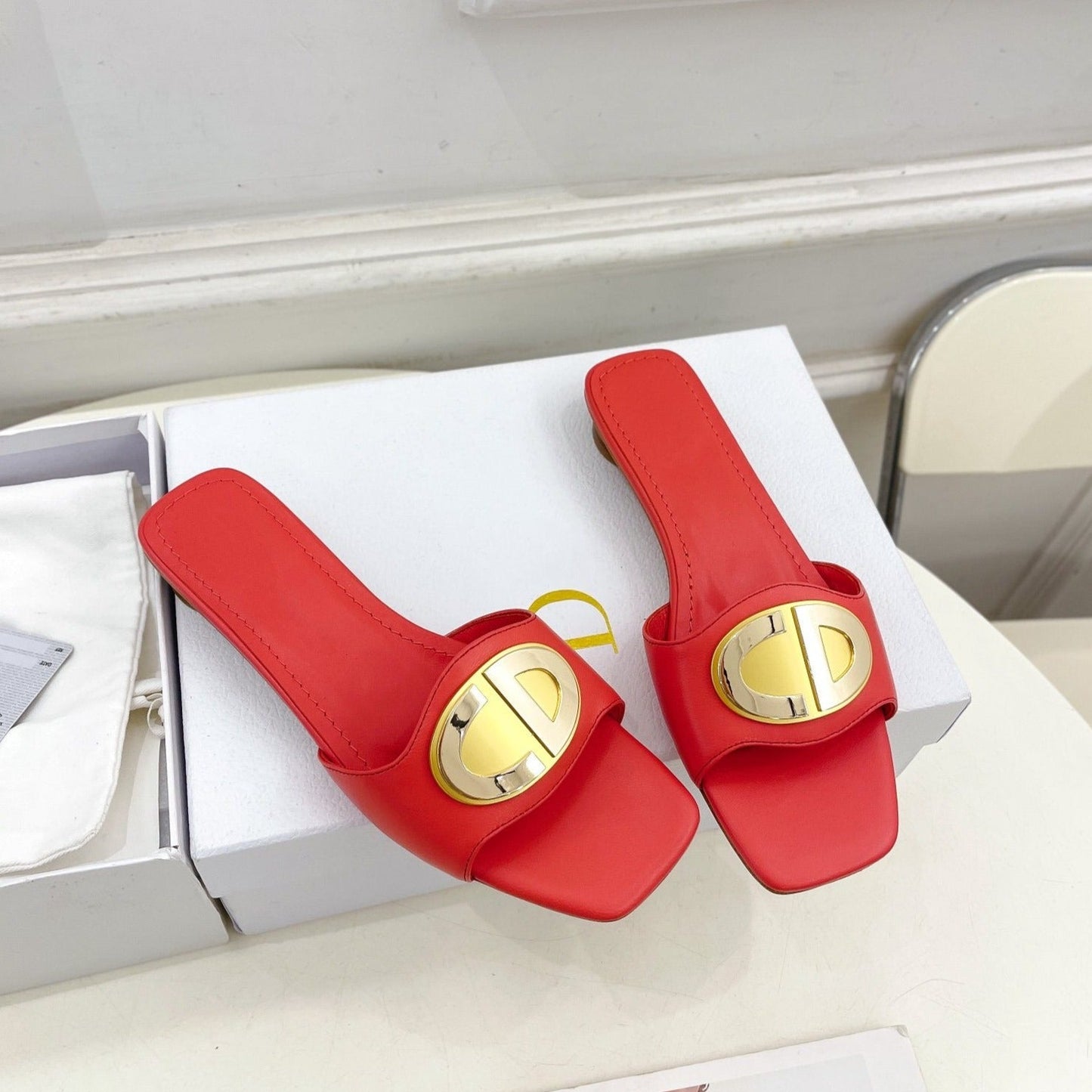 Luxury DiorFOREVER HEELED 1.5CM RED