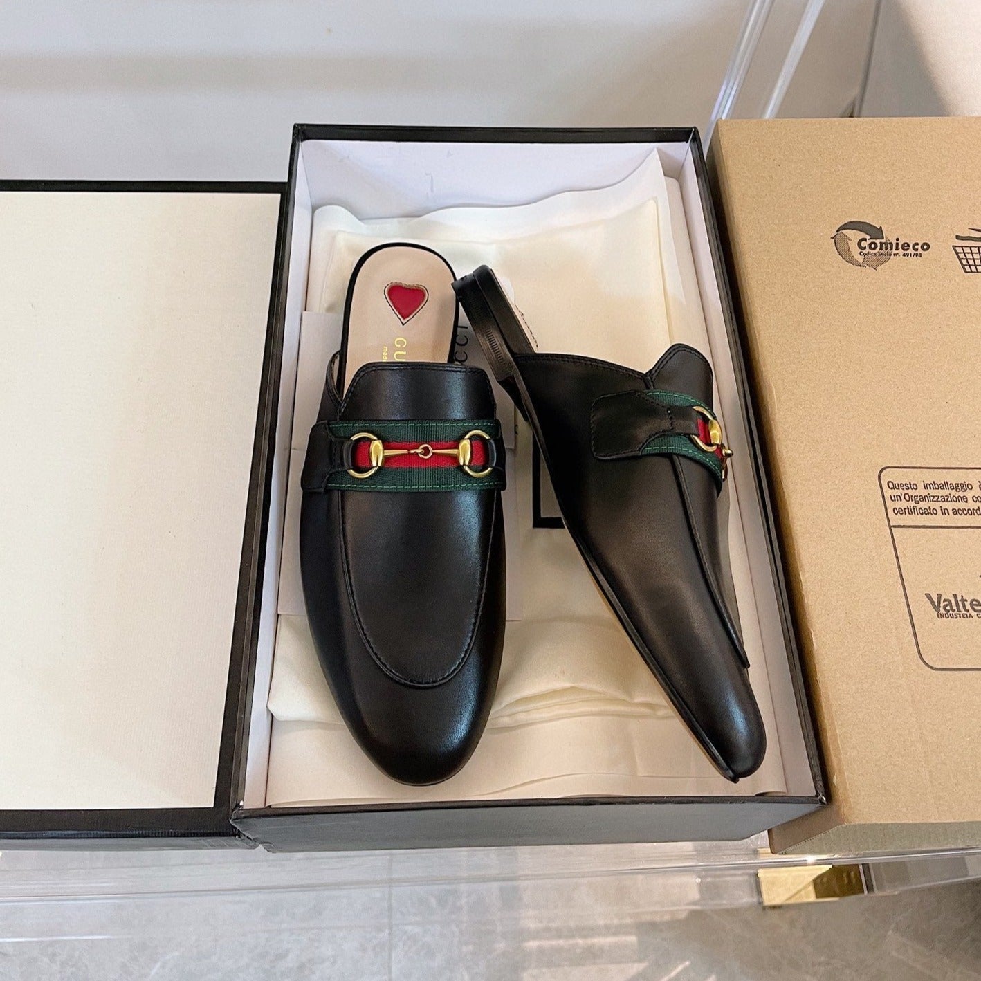 Luxury Gucci GG SLIPPER PRINCETOWN BLACK