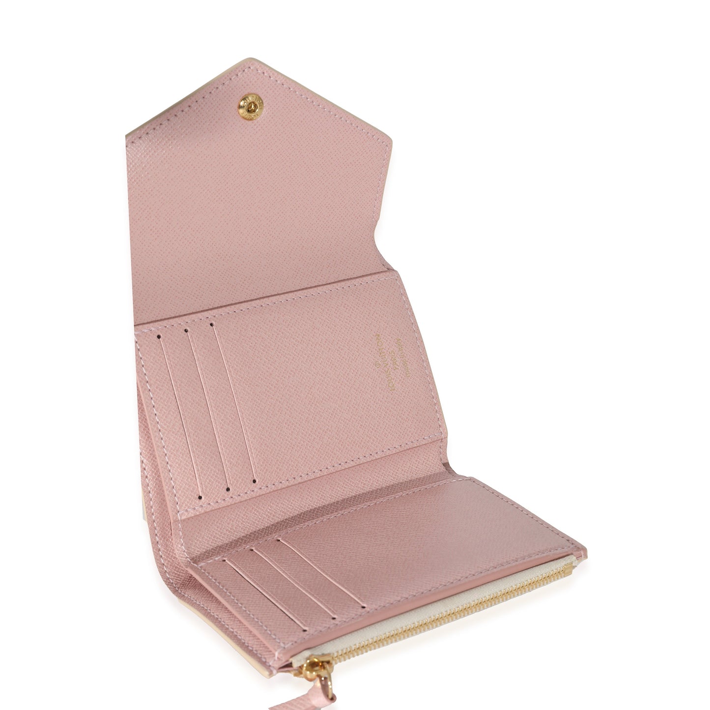 Louis Vuitton Louis Vuitton Rose Ballerine Damier Azur Canvas Victorine Wallet