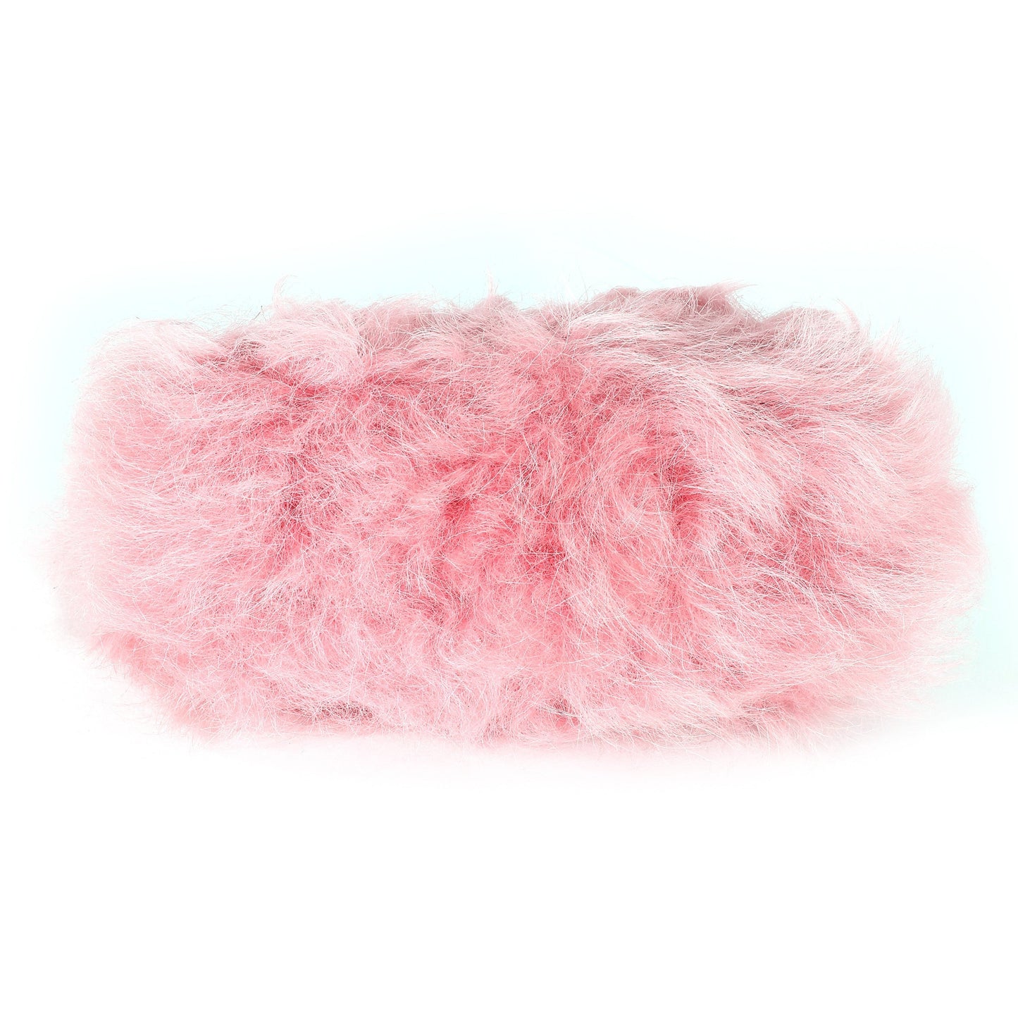 CHANEL Pink Shearling Lambskin Jewel Hook Card Holder