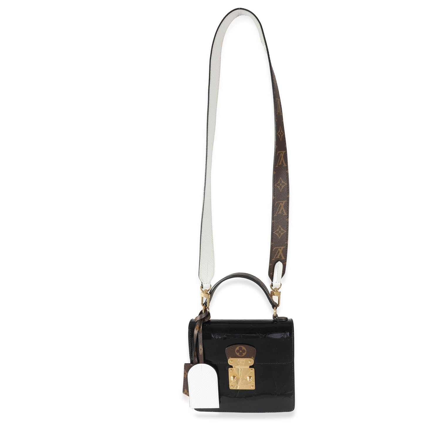 Louis Vuitton Louis Vuitton White Epi Black Monogram Vernis Spring Street