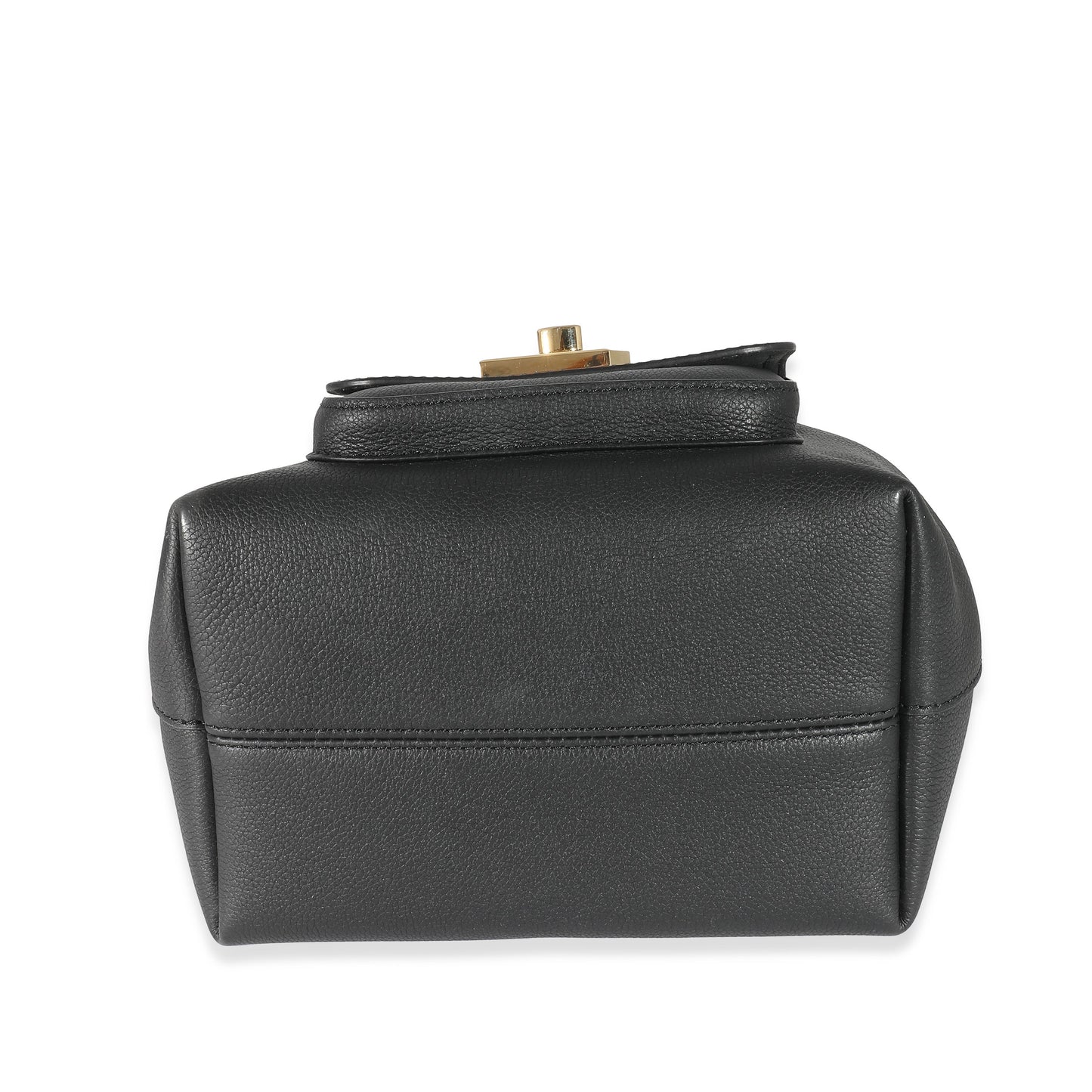 Louis Vuitton Louis Vuitton Black Calfskin Lockme Bucket MM