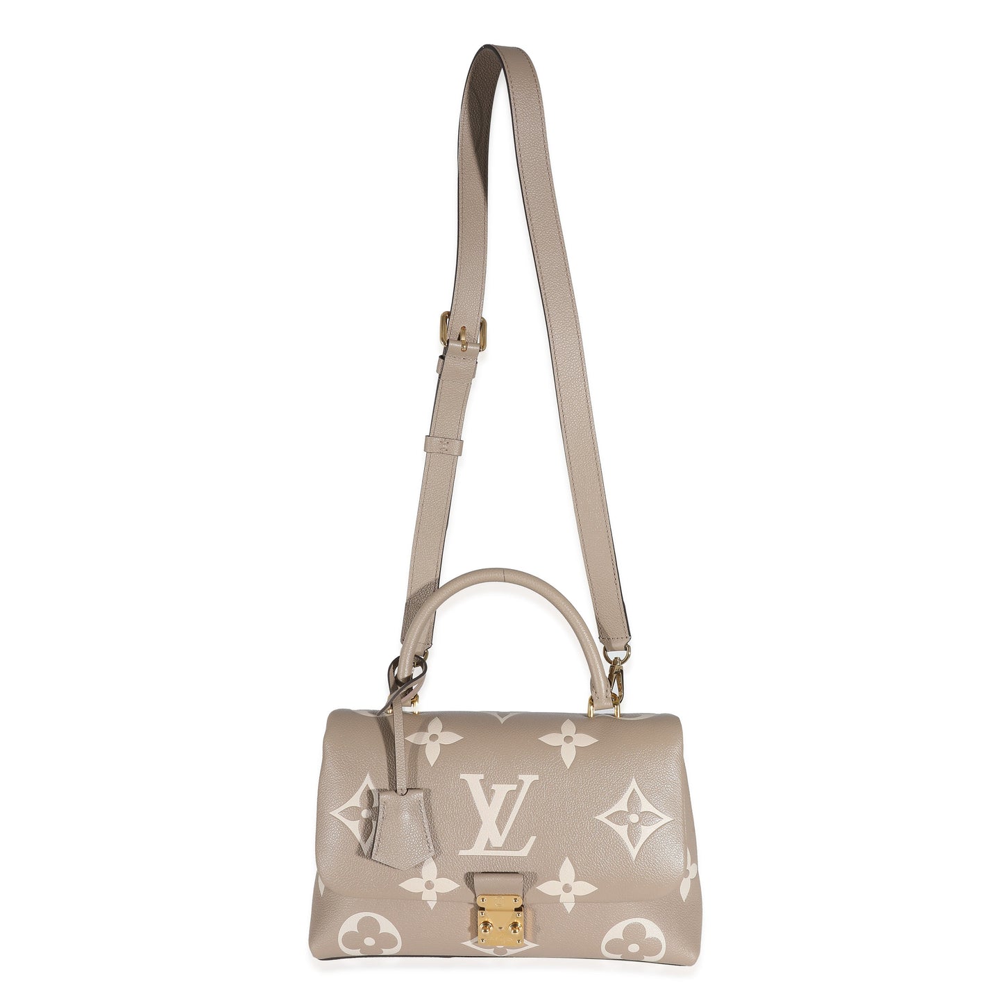 Louis Vuitton Louis Vuitton Dove Gray Crème Beige Empreinte Madeleine MM