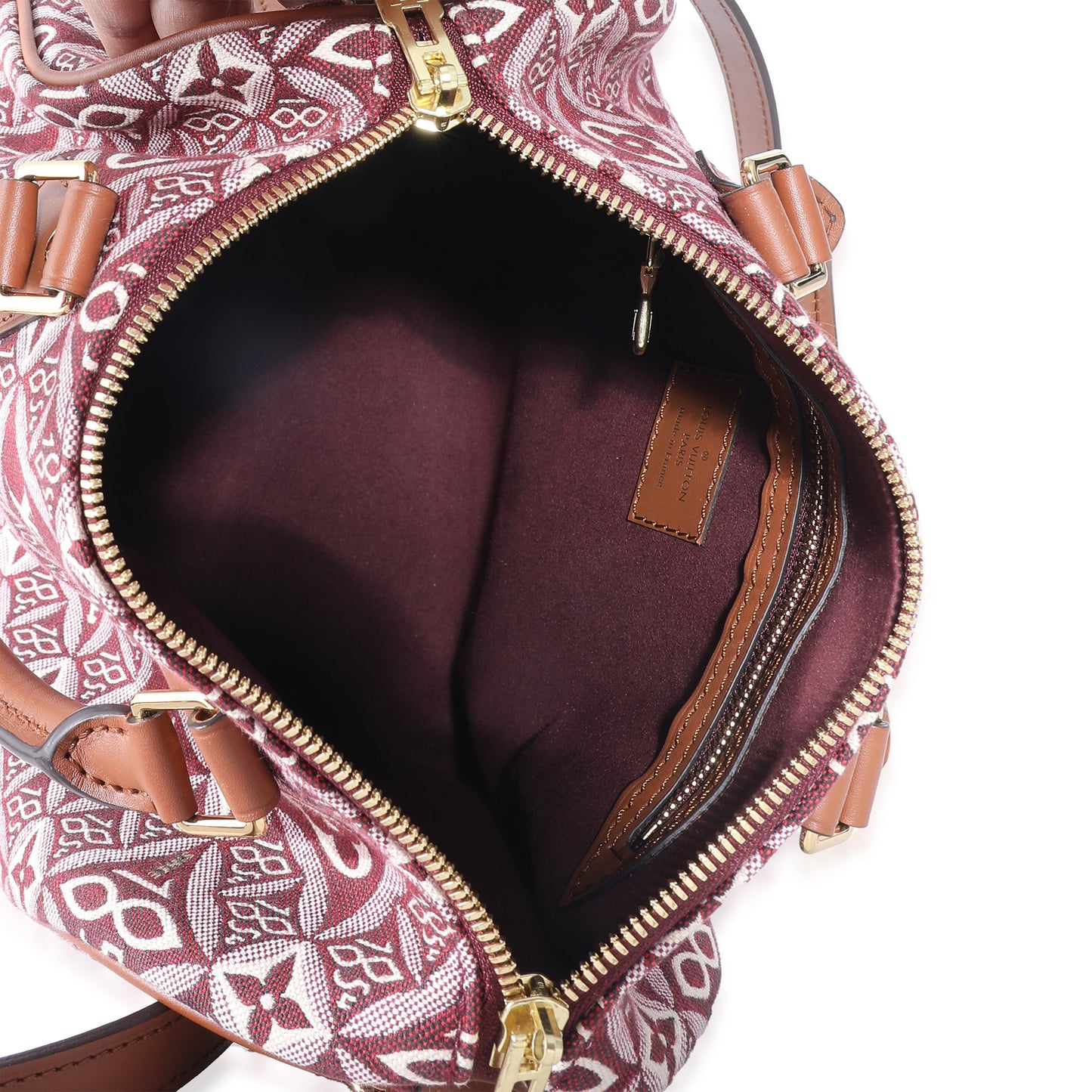 Louis Vuitton Louis Vuitton Bordeaux Jacquard Monogram Since 1854 Speedy Bandoulière 25