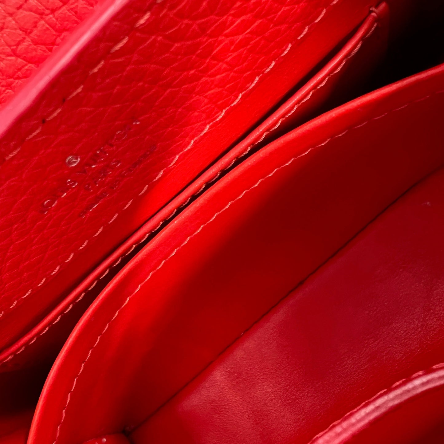 Louis Vuitton Blue Red Ombre Taurillon Mini Capucines
