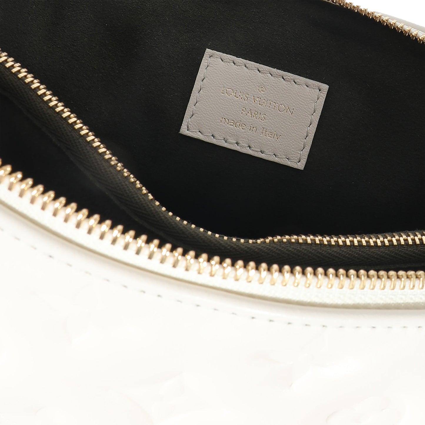 Louis Vuitton Cream Puffy Lambskin Monogram Coussin PM