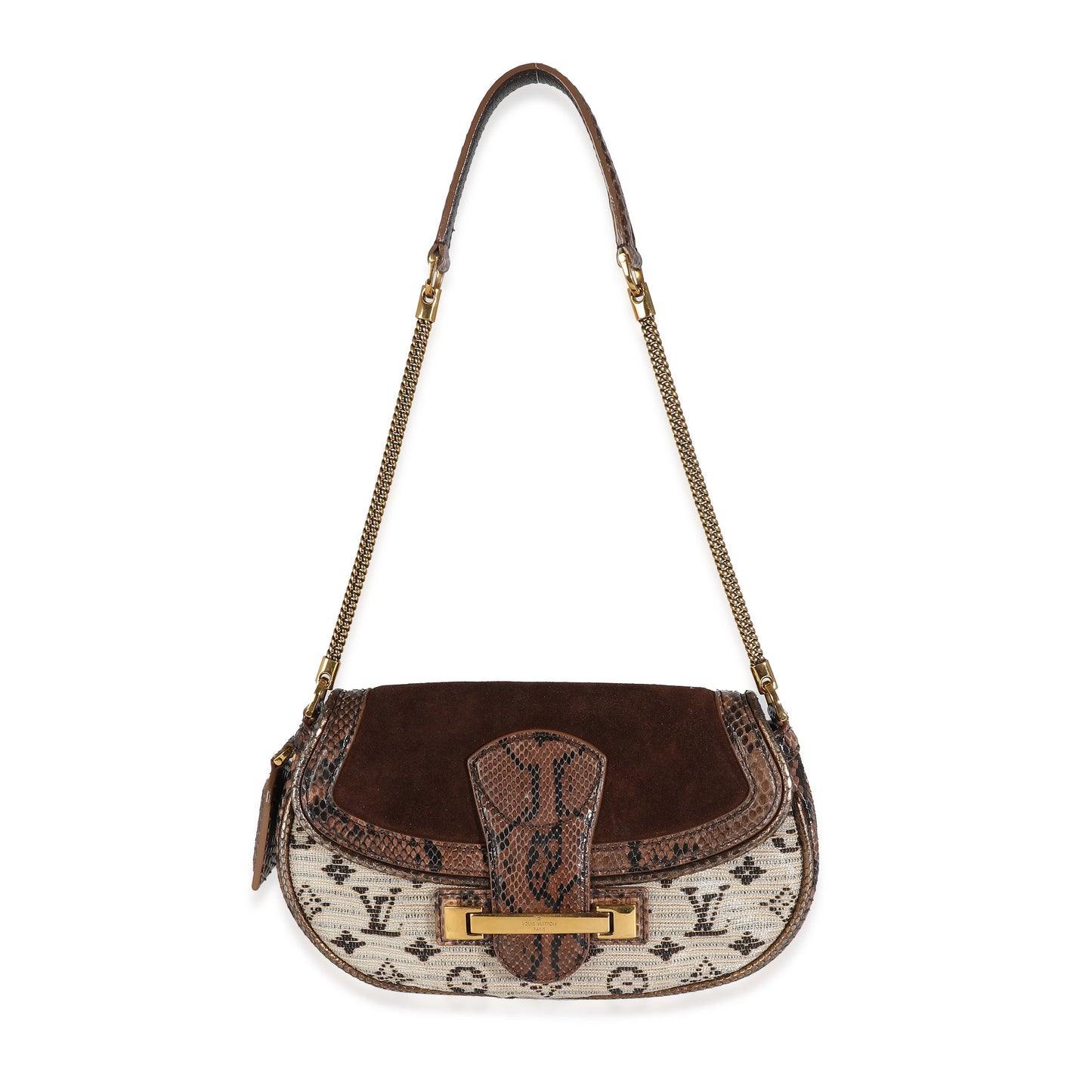 Louis Vuitton Bronze Python Marron Monogram Empire Levant