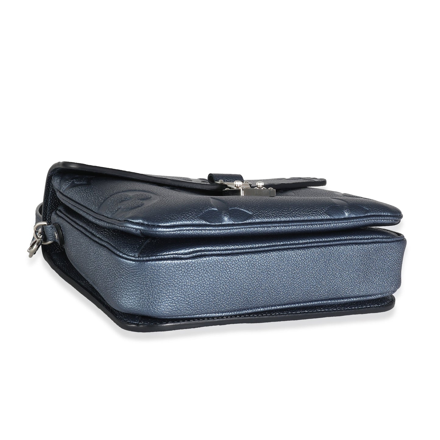 Louis Vuitton Metallic Navy Giant Monogram Empreinte Pochette Métis