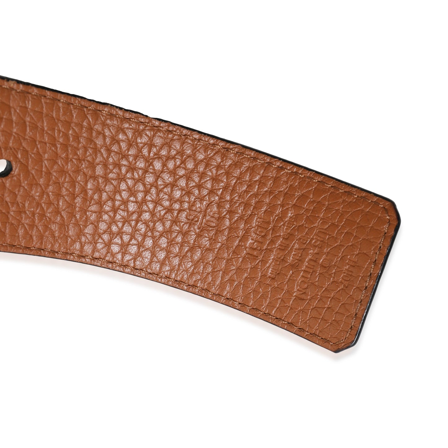 Louis Vuitton Louis Vuitton Black Tan Leather Reversible LV Initiales 40MM Belt 90/36