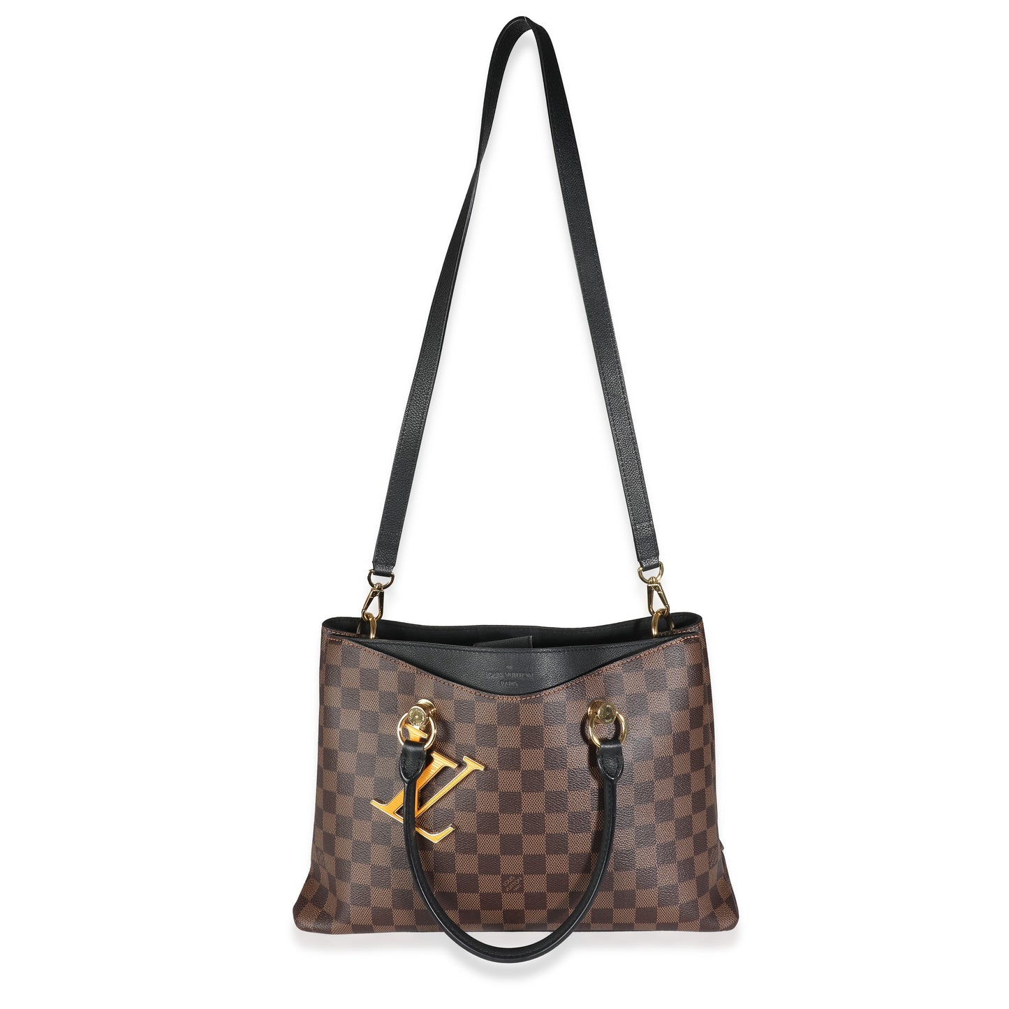 Louis Vuitton Louis Vuitton Black Damier Ebene Canvas LV Riverside Tote