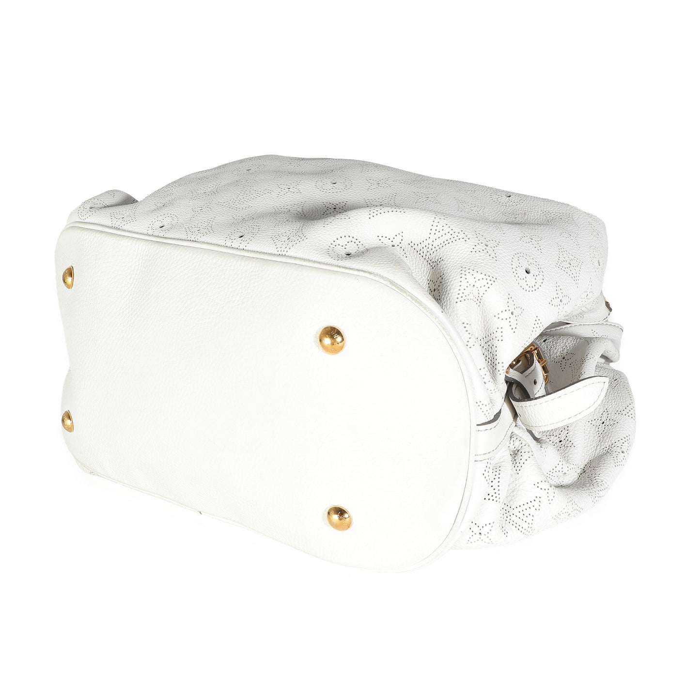 Louis Vuitton White Monogram Mahina XL Hobo