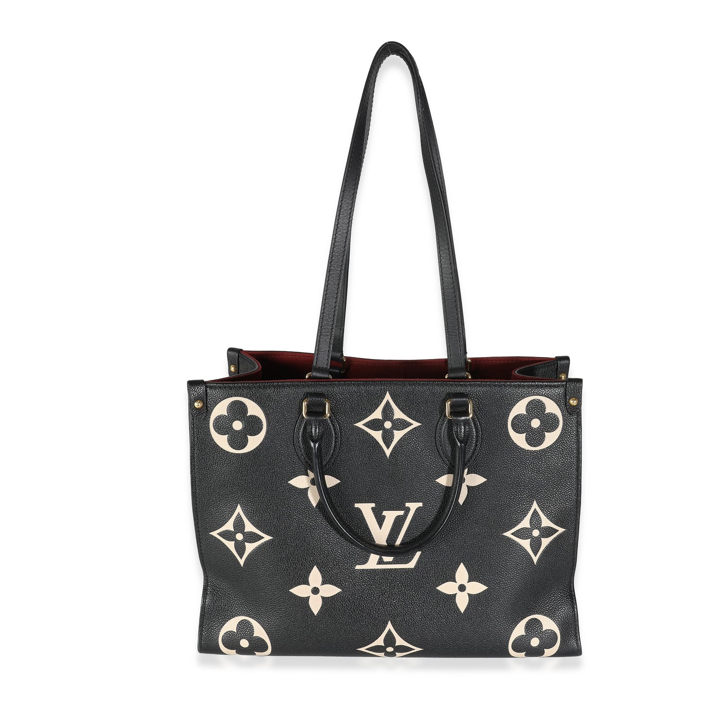 Louis Vuitton Black Beige Monogram Giant Empreinte Onthego MM