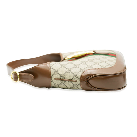 Luxury Gucci Trending 2025 Brown Beige GG Canvas Small 1961 Jackie Hobo