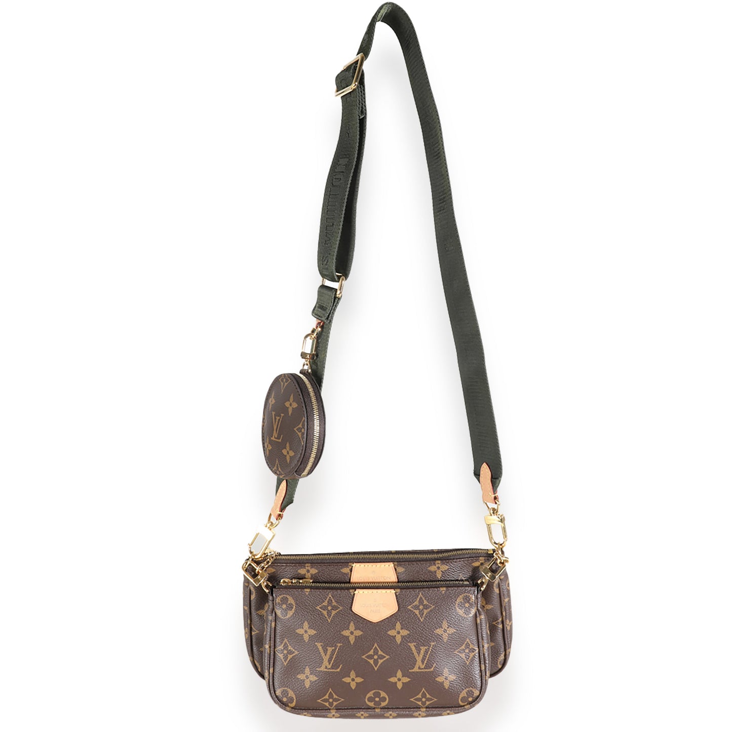 Louis Vuitton Khaki Monogram Canvas Multi Pochette Accessories
