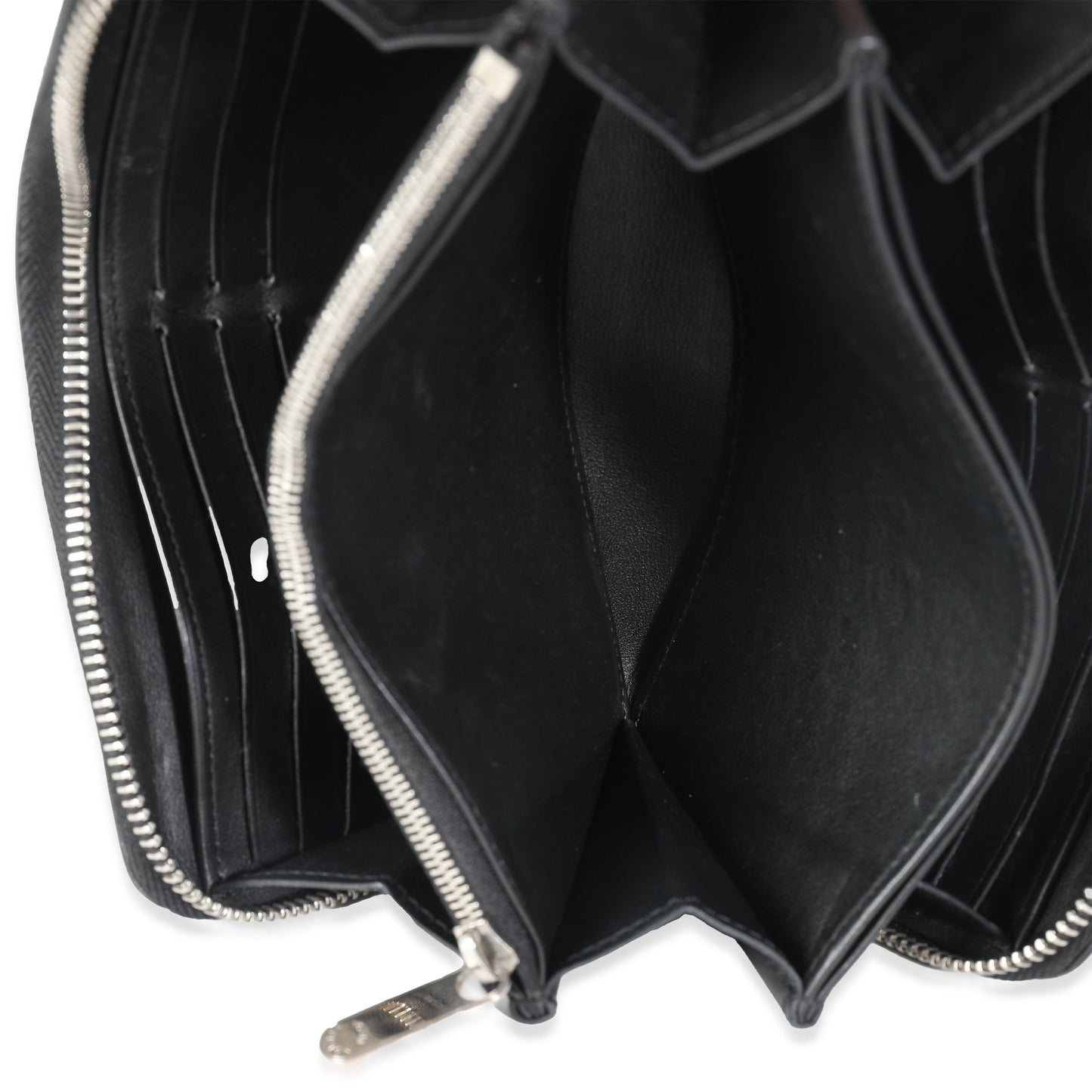 Louis Vuitton Black Mahina Zippy Wallet