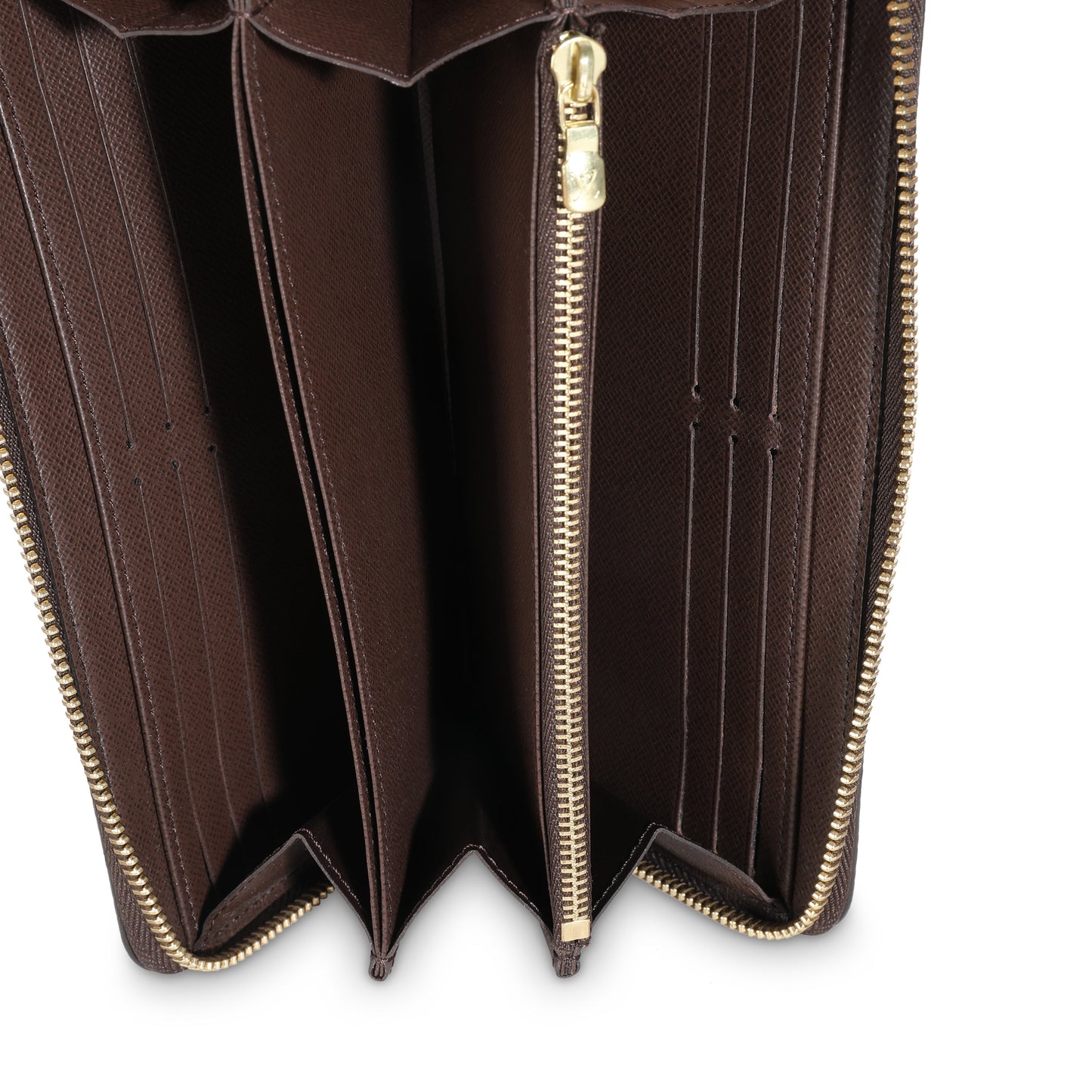 Louis Vuitton Damier Ebene Canvas Zippy Wallet
