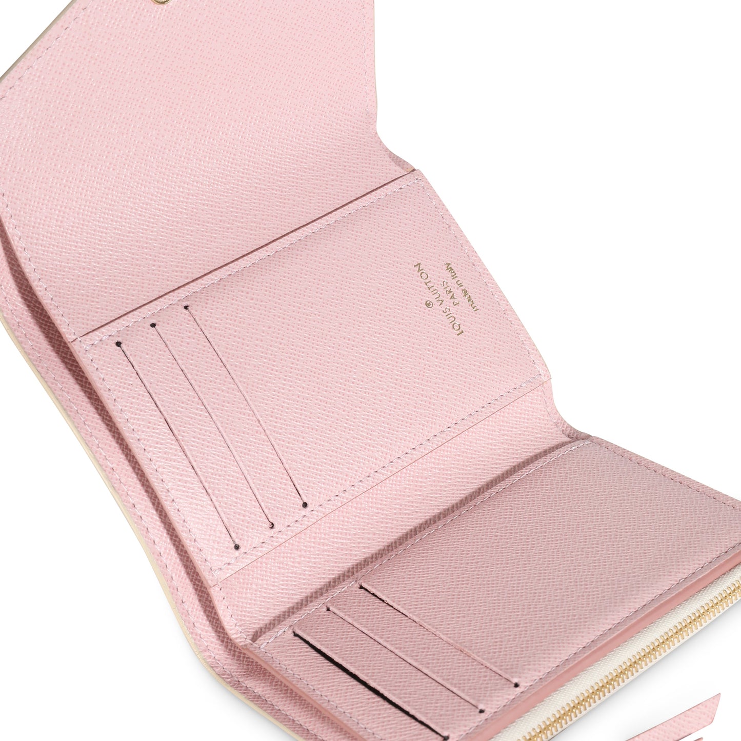 Louis Vuitton Rose Ballerine Damier Azur Canvas Victorine Wallet