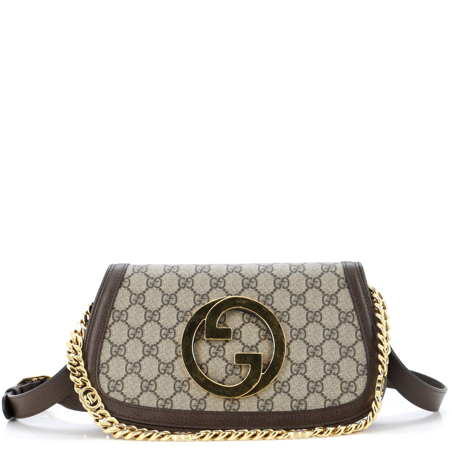 Luxury Gucci Trending 2025 Blondie NM Chain Flap Bag GG Coated Canvas Small