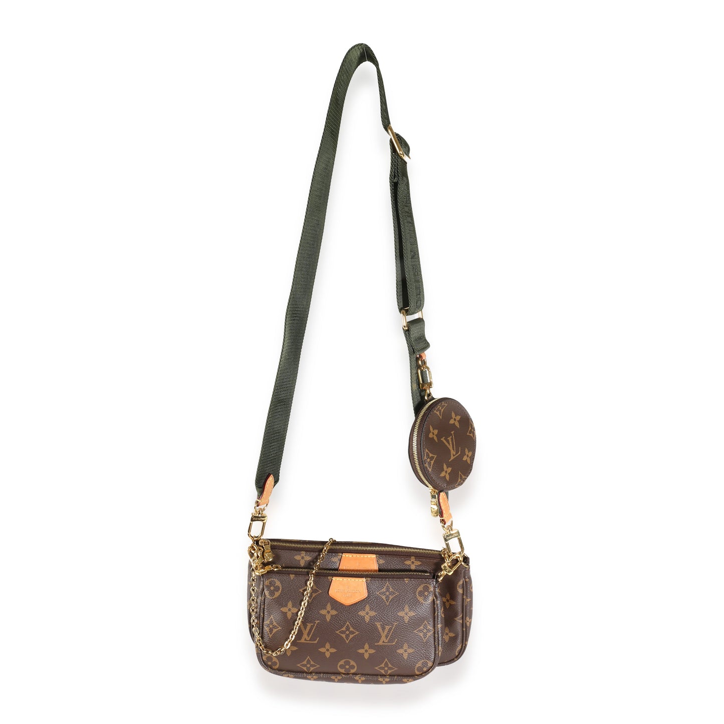 Louis Vuitton Khaki Monogram Canvas Multi Pochette Accessoires