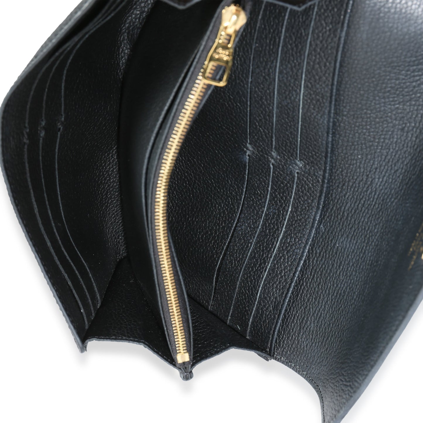 Louis Vuitton Black Monogram Empreinte Sarah Wallet