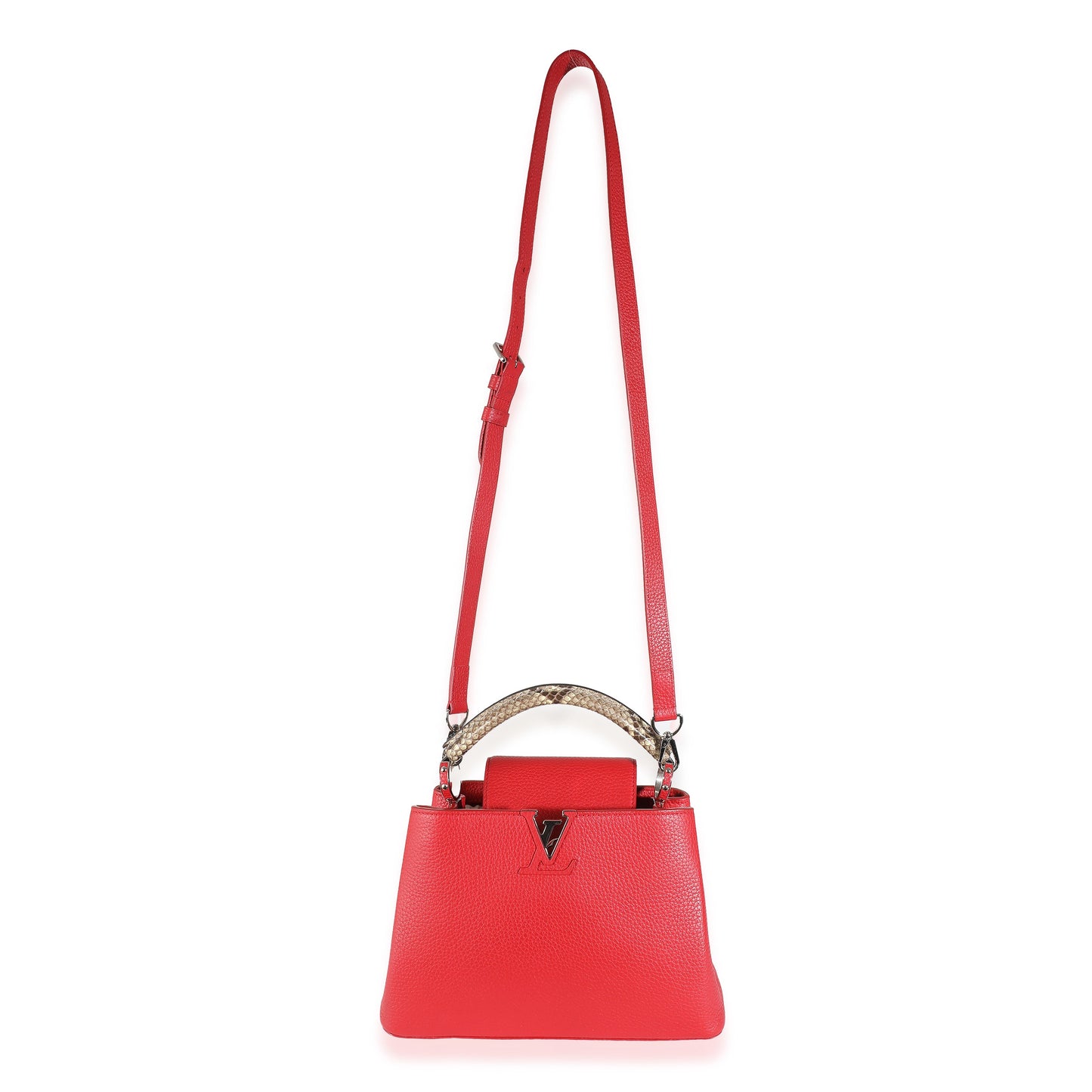 Louis Vuitton Rubis Taurillon Python Capucines BB