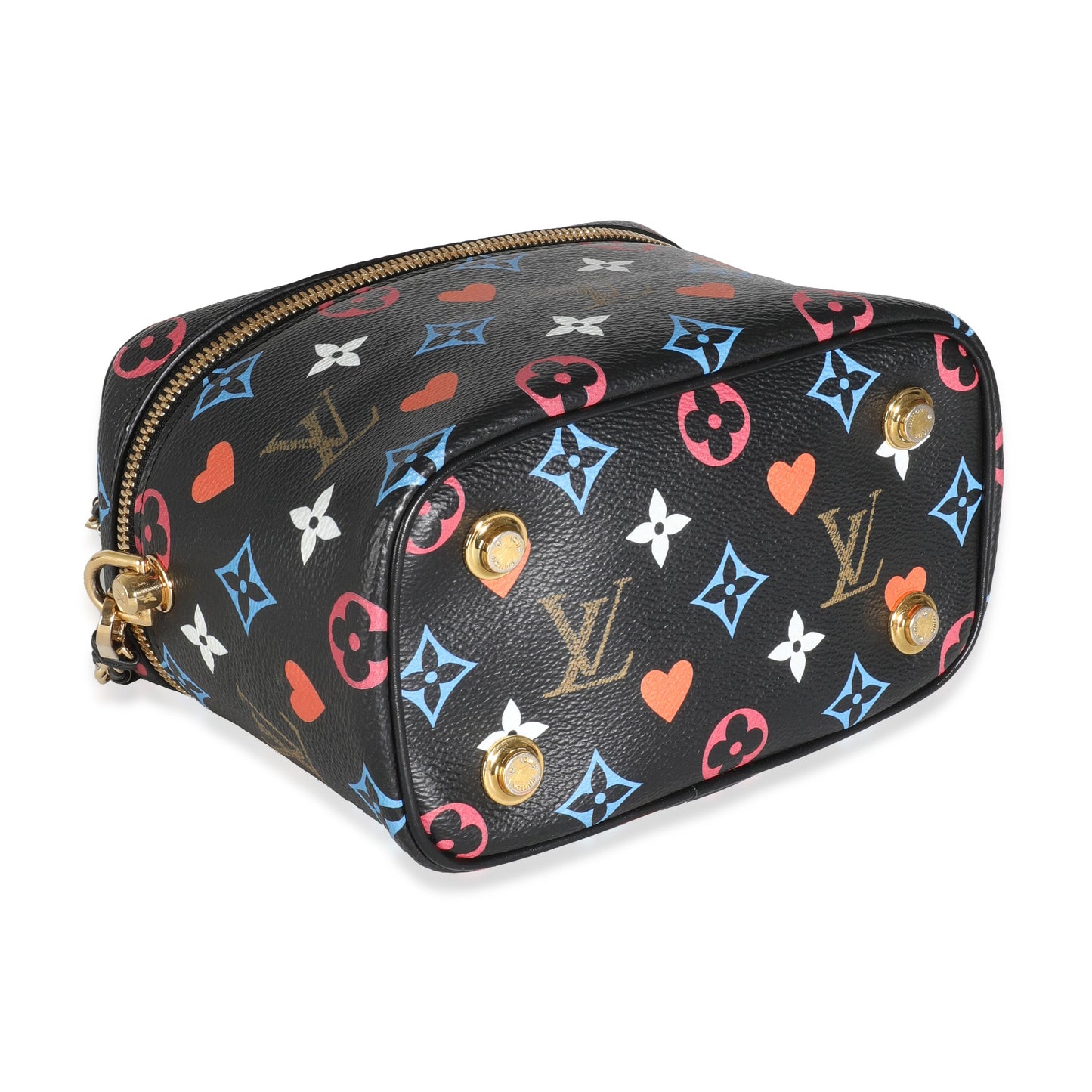 Louis Vuitton Black Multicolor Canvas Game On Vanity PM