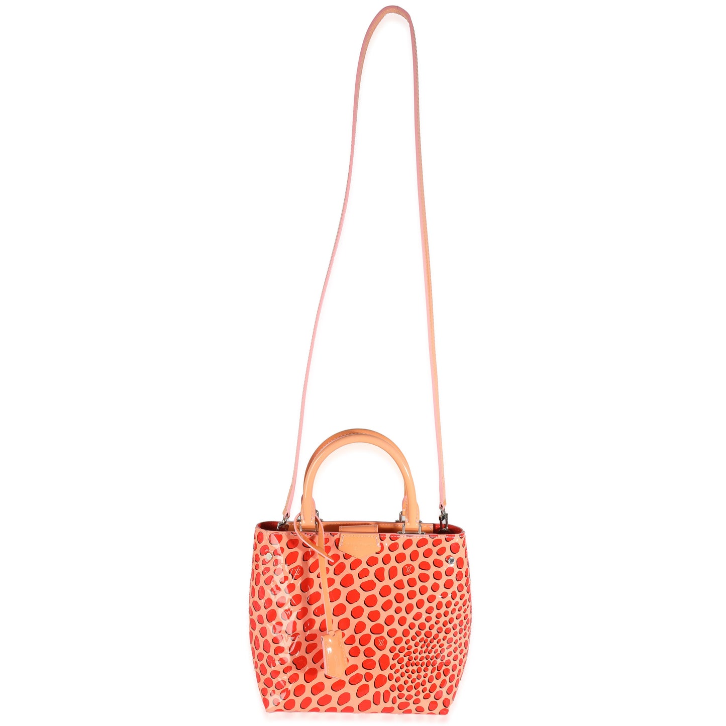Louis Vuitton Sugar Pink Poppy Vernis Jungle Dots Open Tote