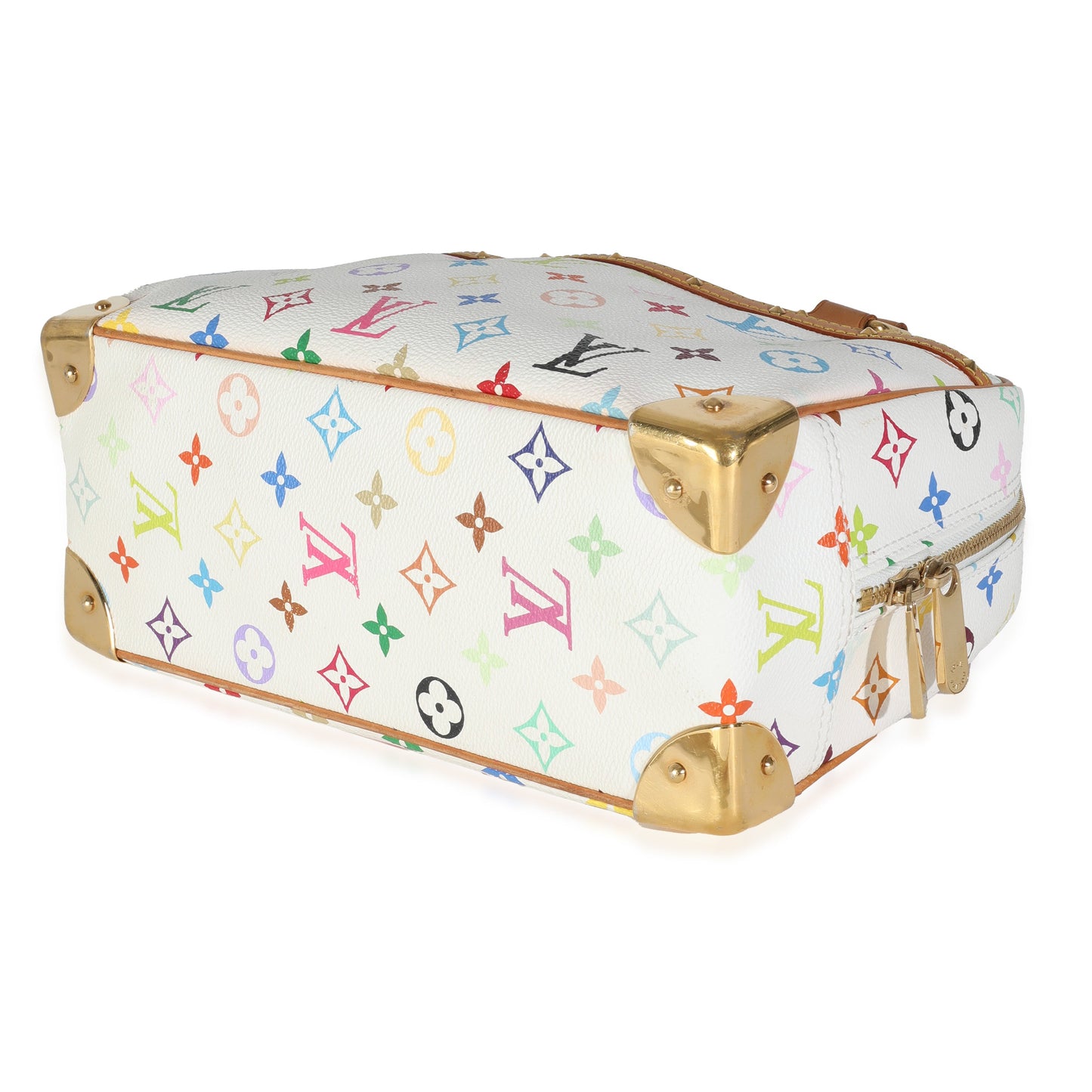 Louis Vuitton White Monogram Multicolore Canvas Trouville