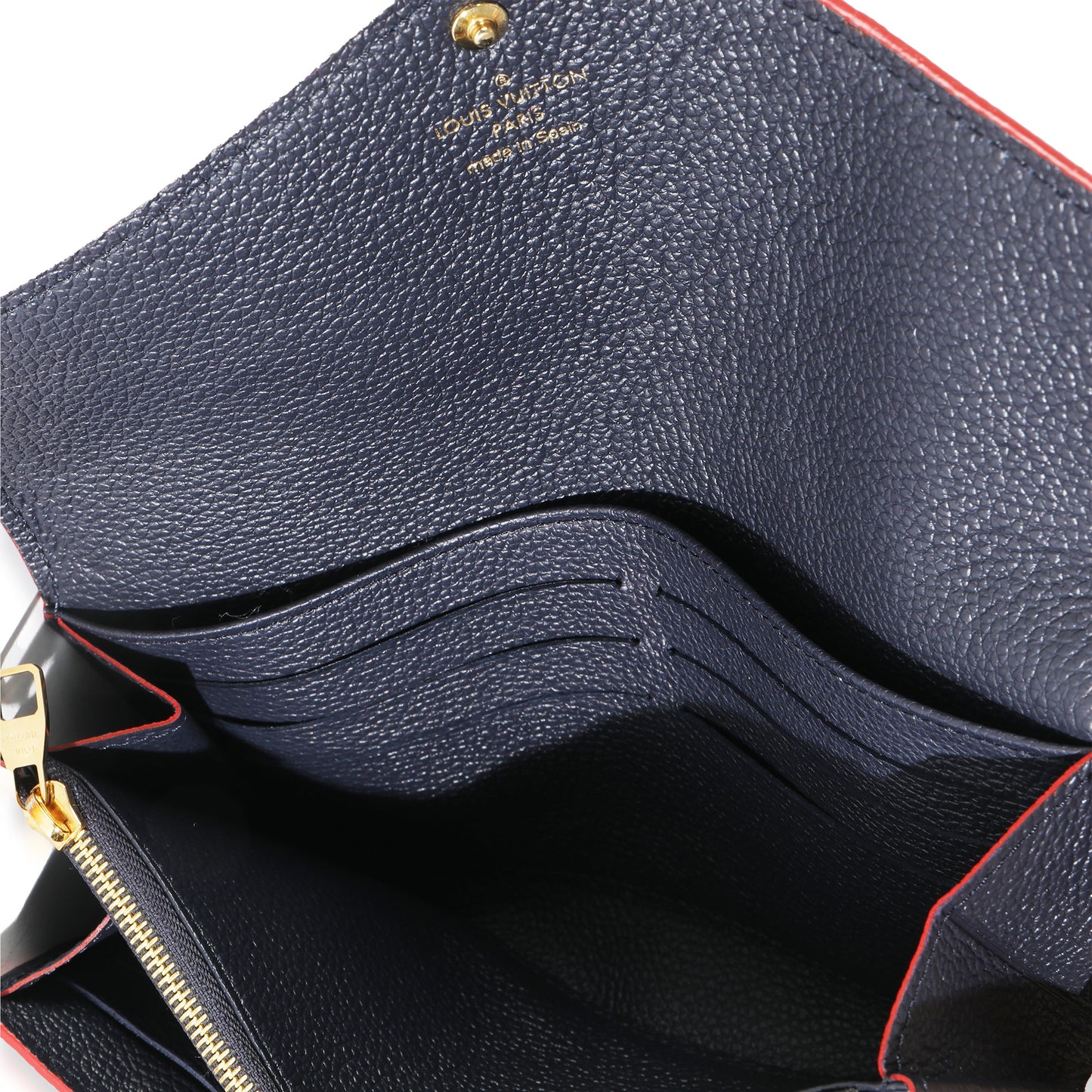 Louis Vuitton Marine Rouge Monogram Empreinte Sarah Wallet