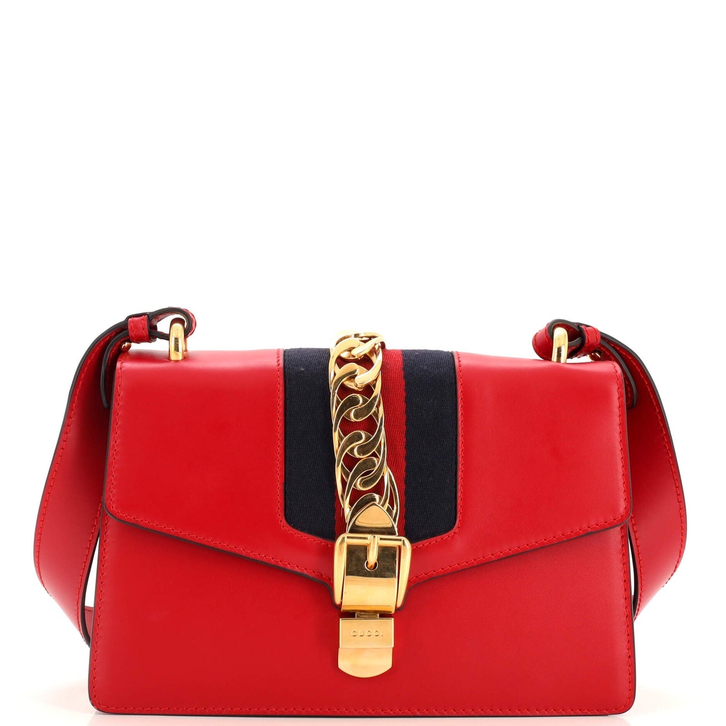 Luxury Gucci Trending 2025 Sylvie Shoulder Bag Leather Small