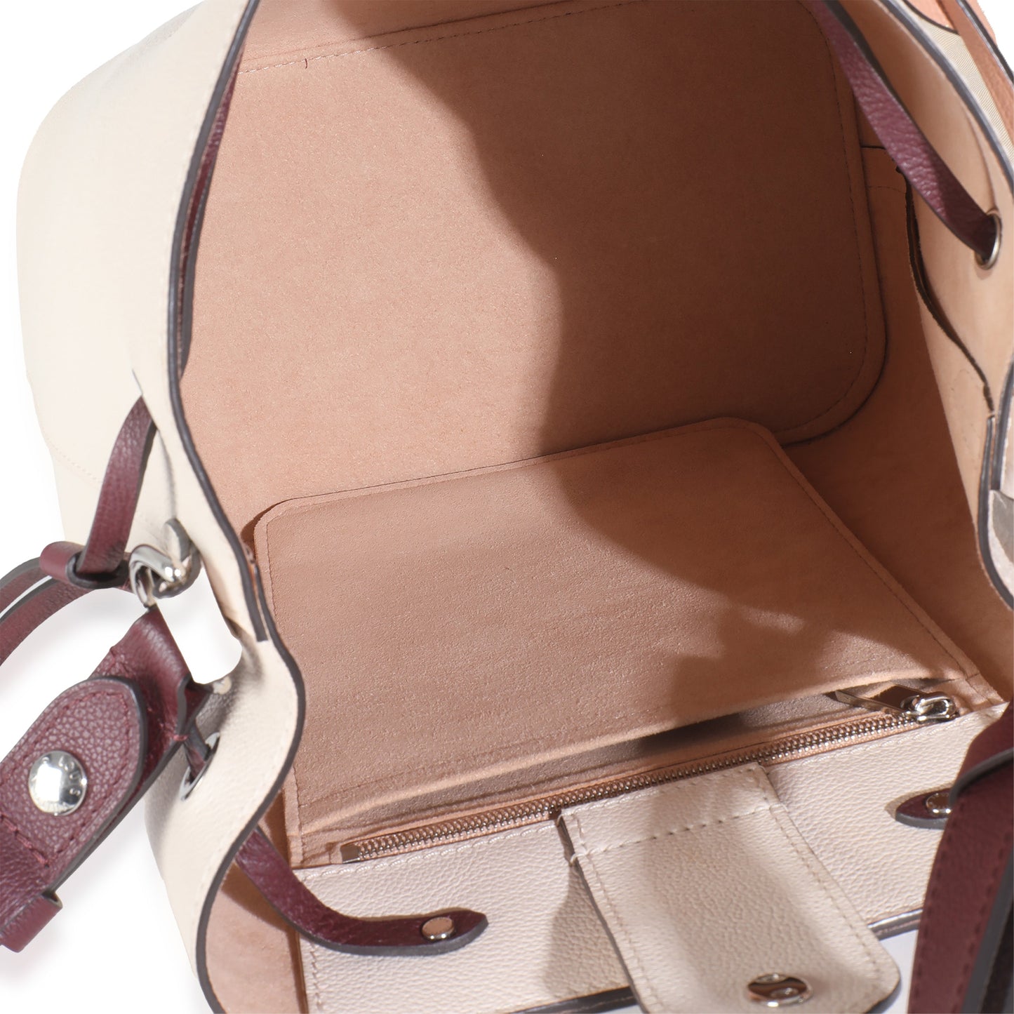 Louis Vuitton Soie Quartz Calla Calfskin Lockme Bucket Bag
