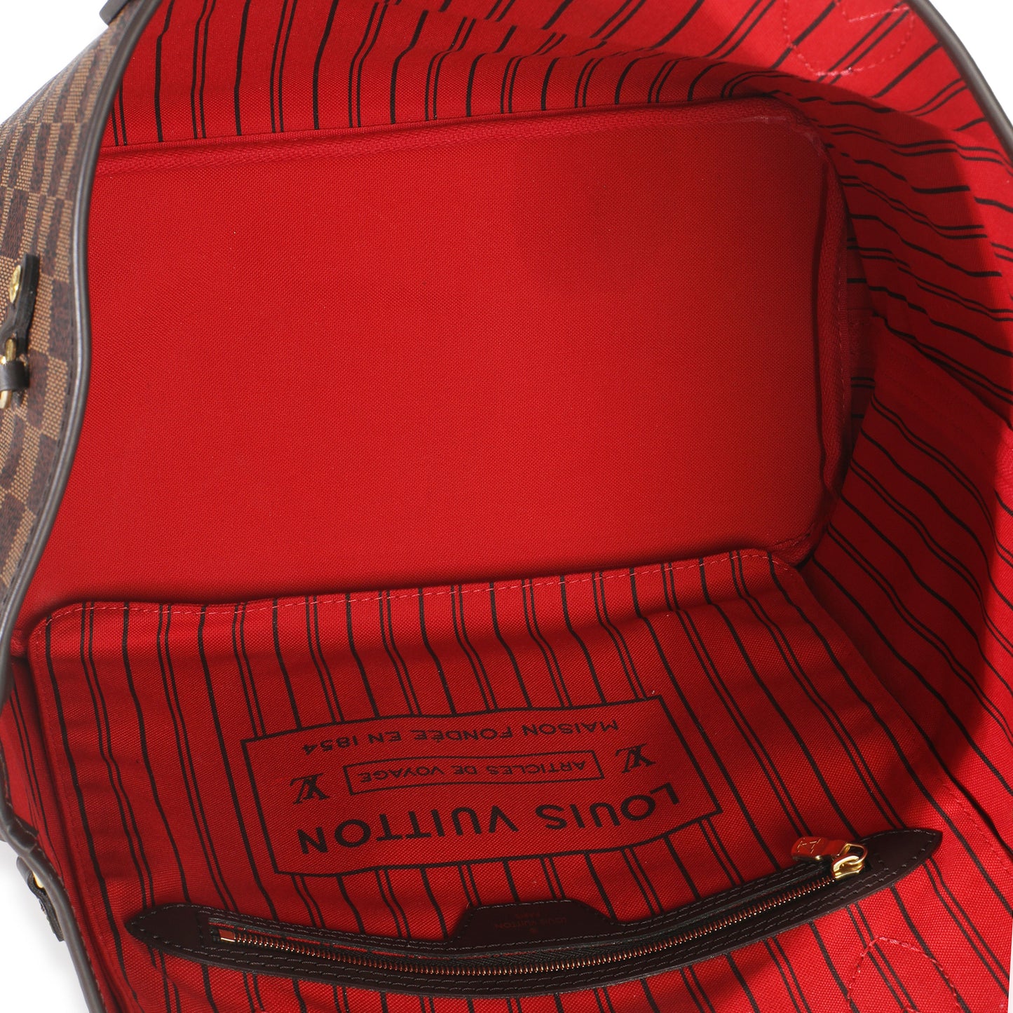 Louis Vuitton Cherry Damier Ebene Canvas Neverfull MM