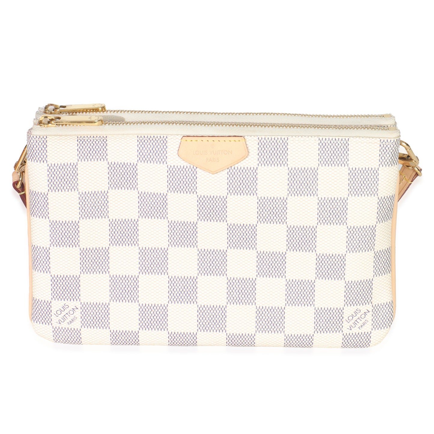 Louis Vuitton Damier Azur Canvas Double Zip Pochette