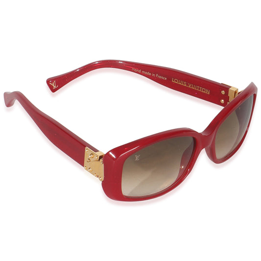 Louis Vuitton Red Speckling Acetate Soupon Sunglasses