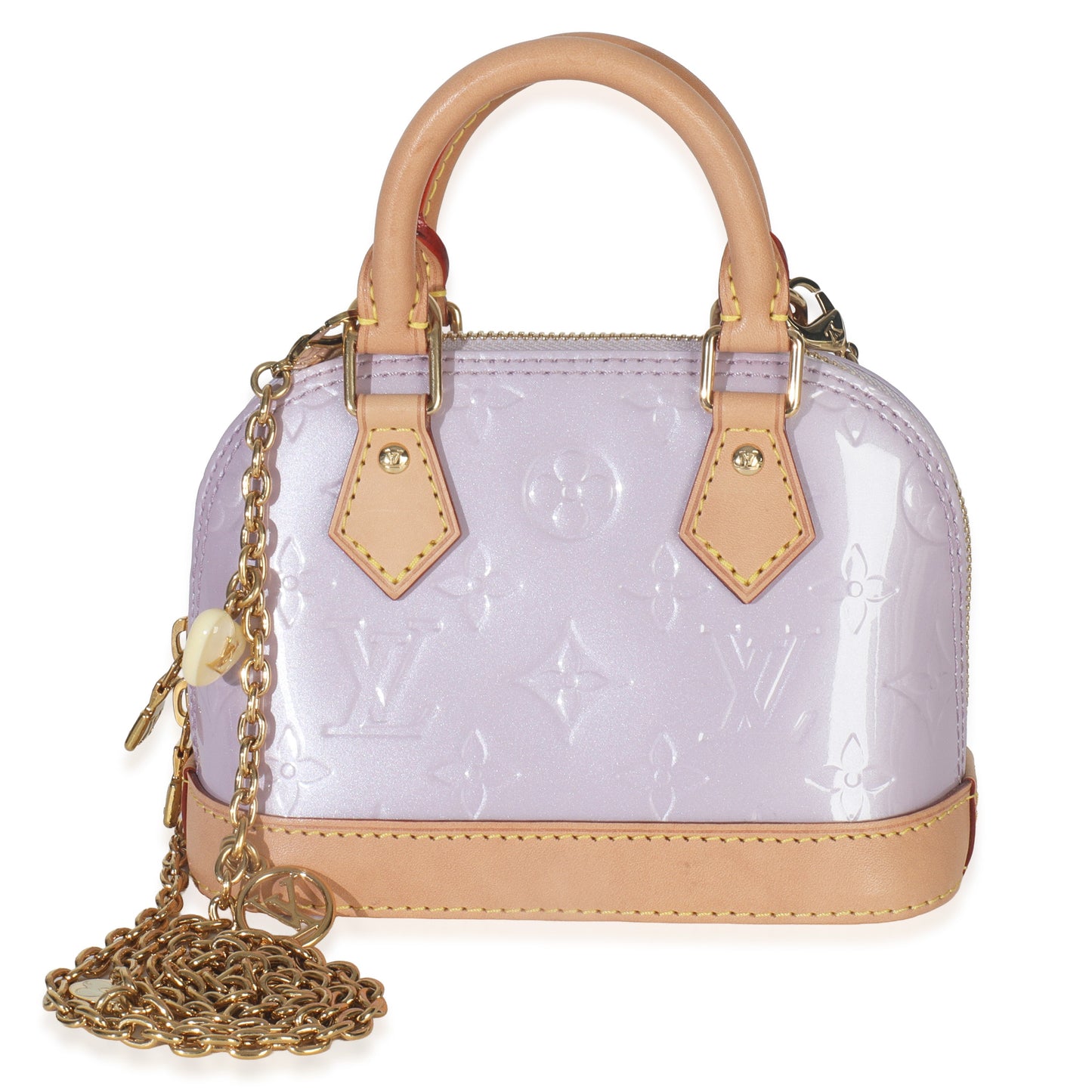Louis Vuitton Glossy Lilac Monogram Vernis Nano Alma
