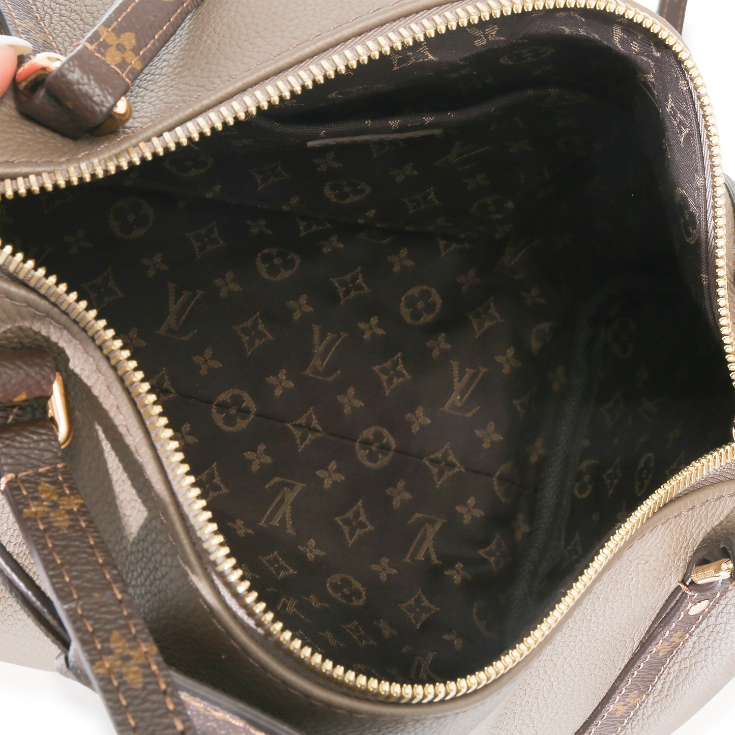 Louis Vuitton Smoke Grey Calfskin Monogram Canvas Express PM