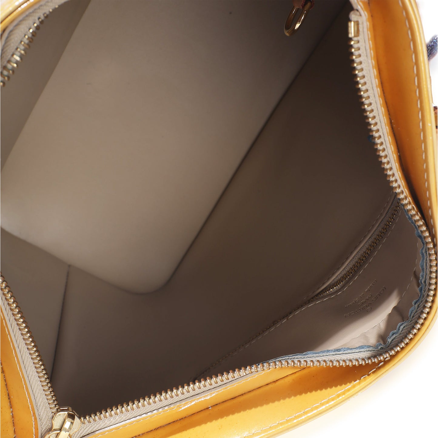 Louis Vuitton Vintage Yellow Monogram Vernis Houston