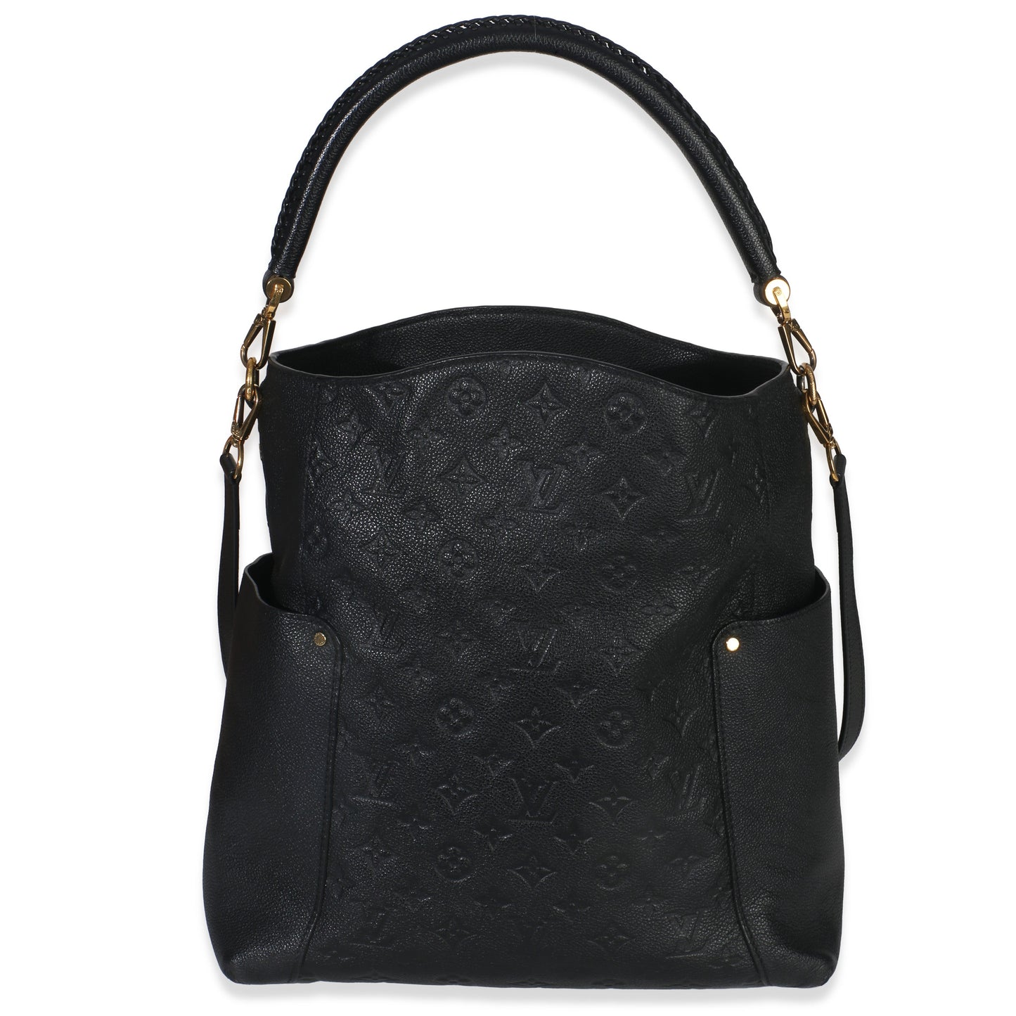 Louis Vuitton Black Monogram Empreinte Mélie Hobo