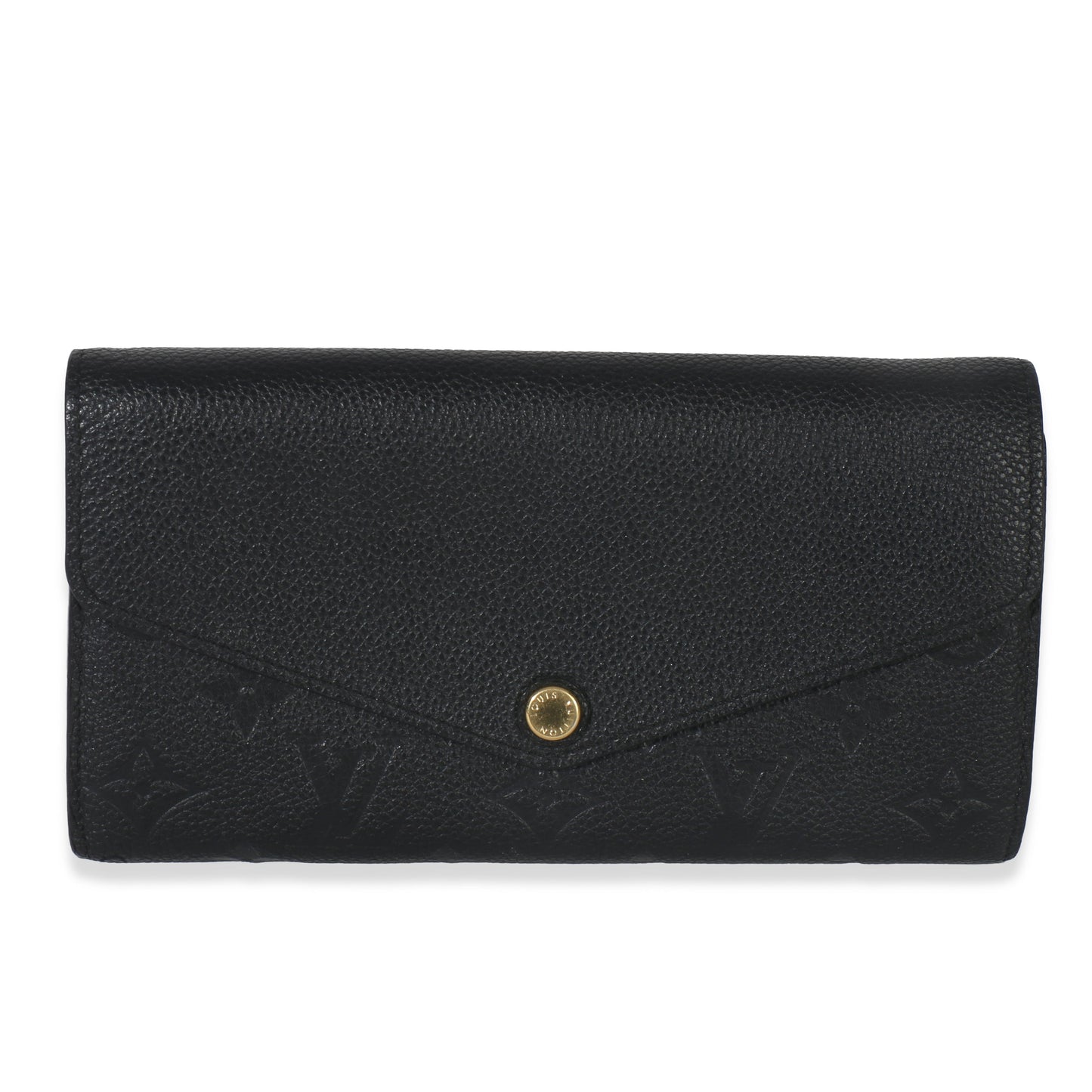 Louis Vuitton Black Empreinte Sarah Wallet