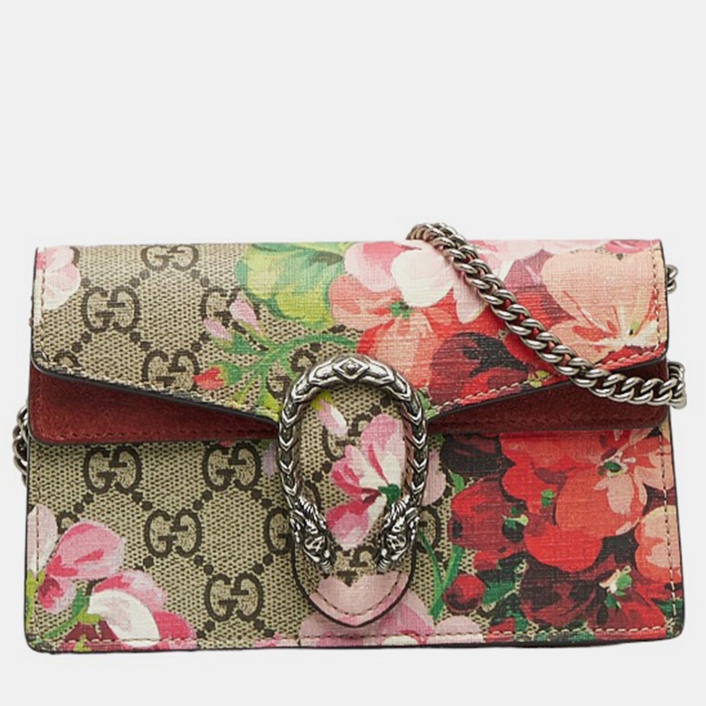 Luxury Gucci Trending 2025 Multicolor GG Canvas Super Mini GG Supreme Blooms Dionysus Bag
