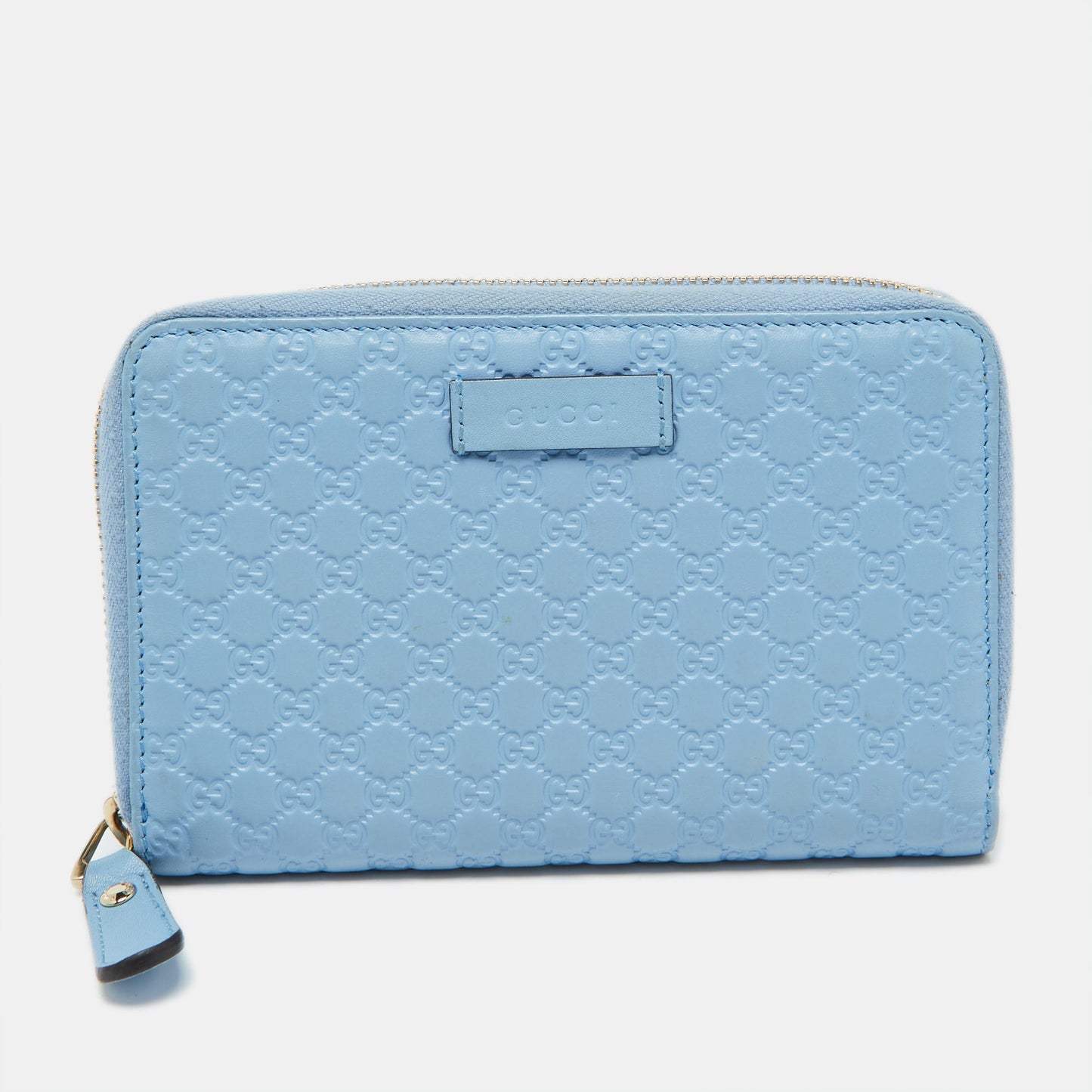 Luxury Gucci Trending 2025 Blue MicroLuxury Gucci Trending 2025ssima Leather Zip Around Wallet