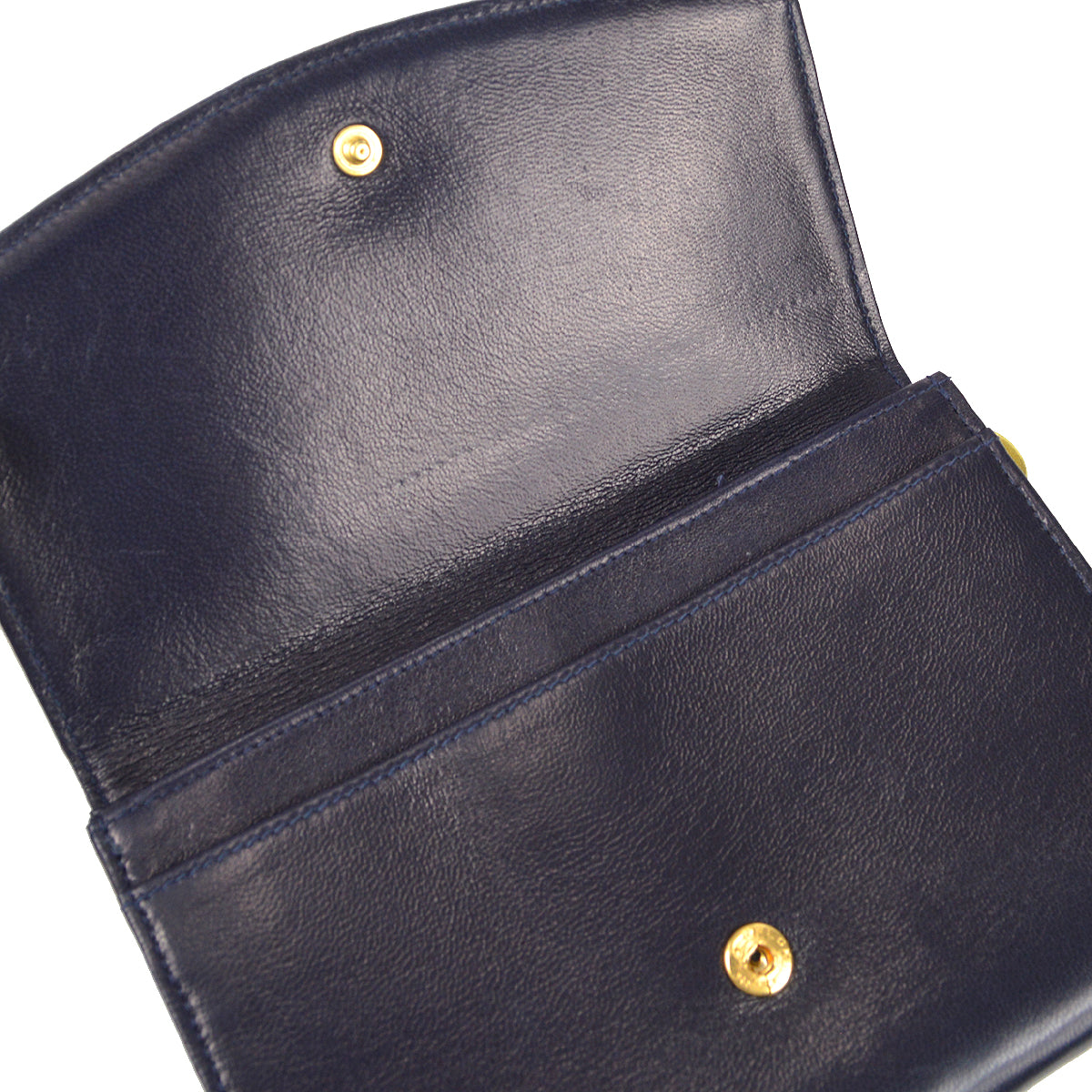 Luxury Chanel 1994-1996 Timeless Coin Case Lambskin Navy