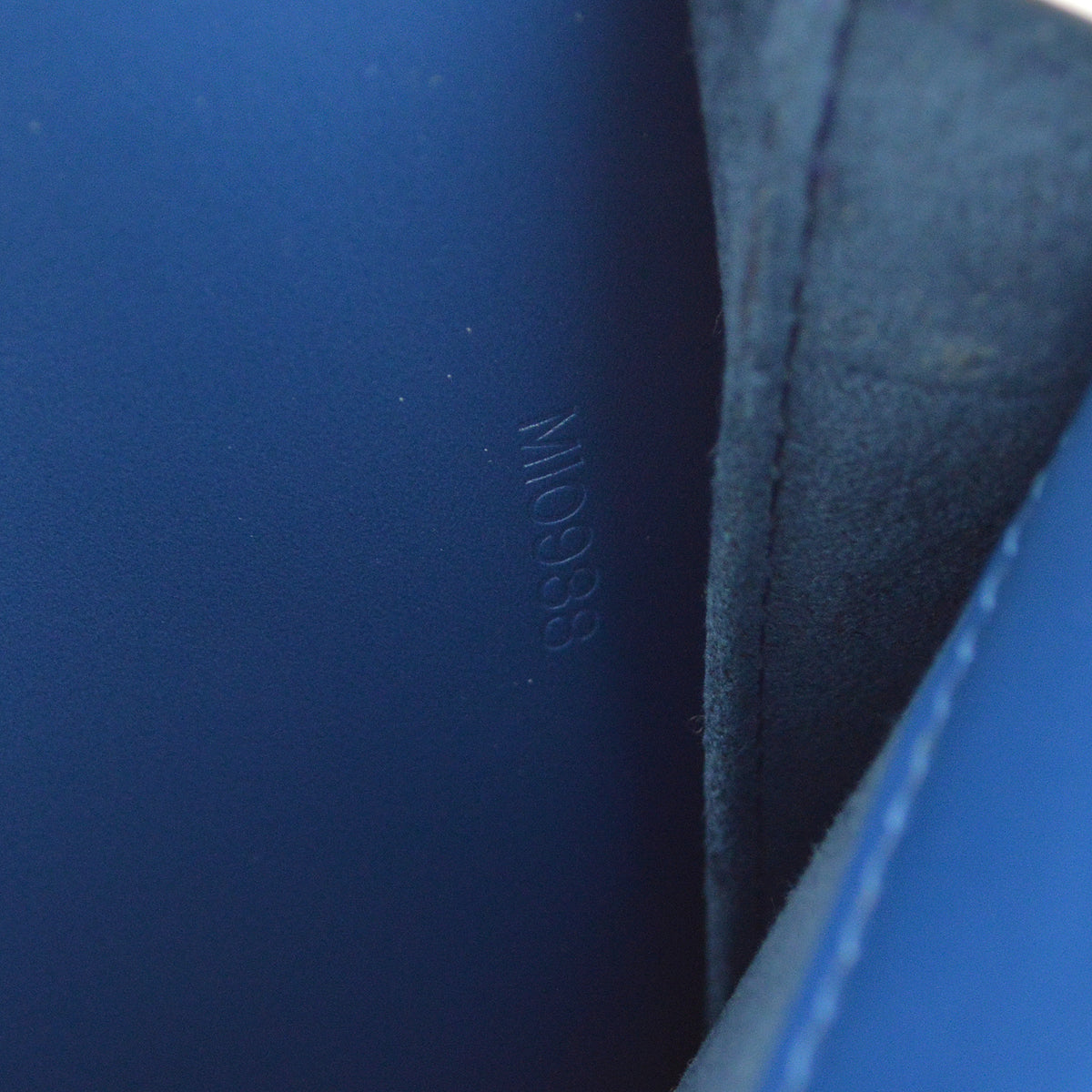 Louis Vuitton 1998 Blue Epi Pont Neuf Handbag M52055