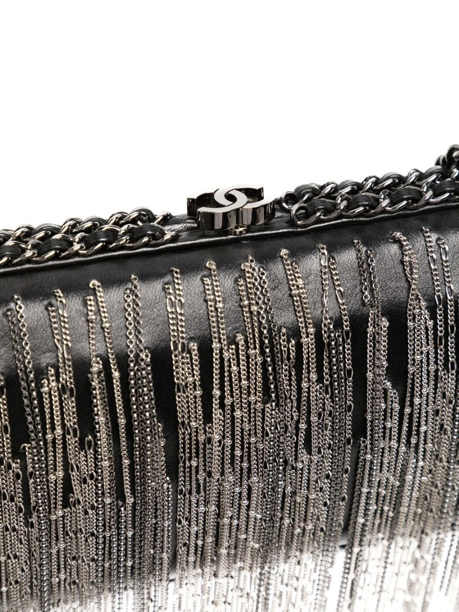 CHANEL Chain Detail Clutch Bag