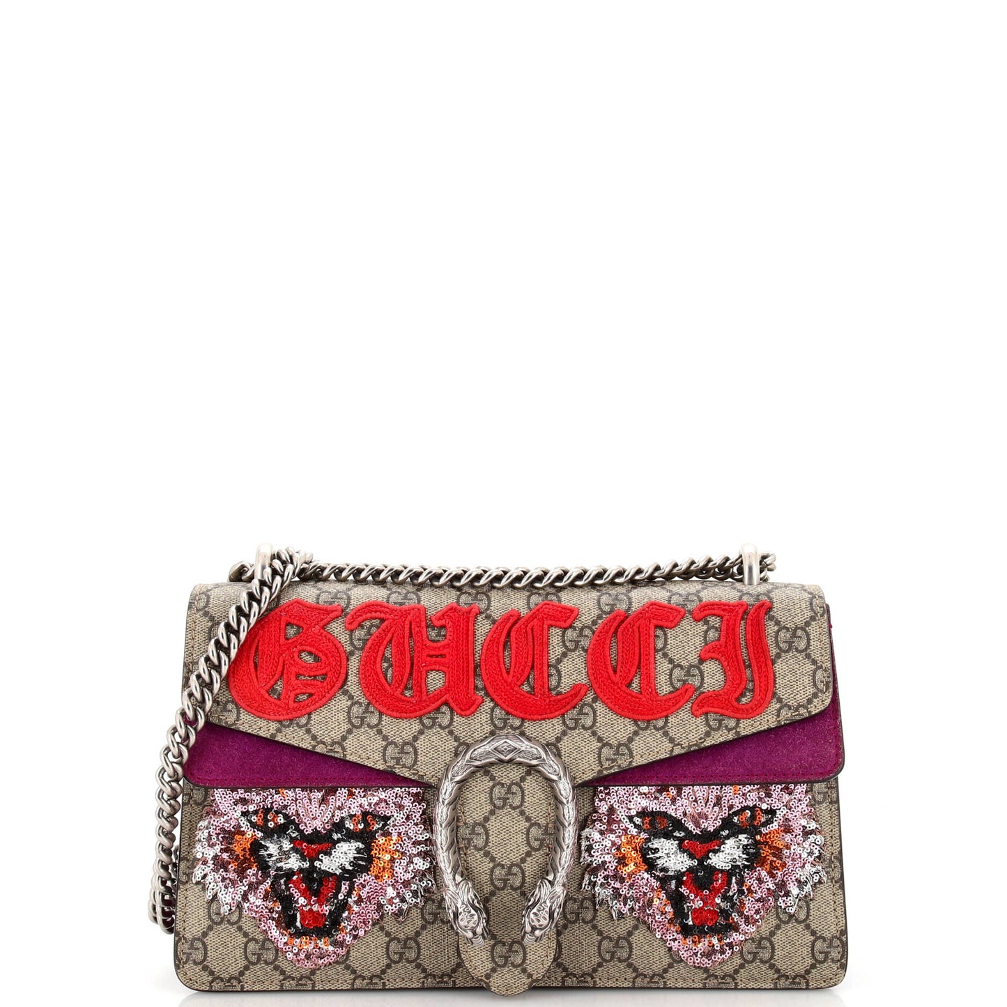 Luxury Gucci Trending 2025 Dionysus Bag Embellished GG Coated Canvas Small