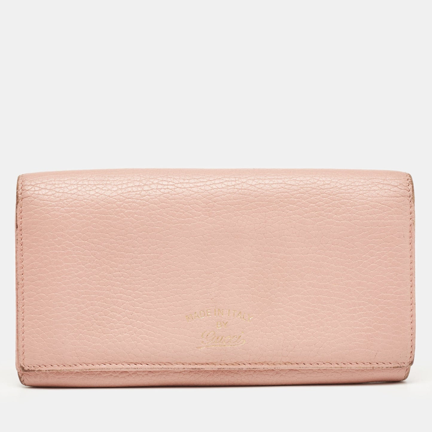 Luxury Gucci Trending 2025 Old Rose Leather Swing Continental Wallet