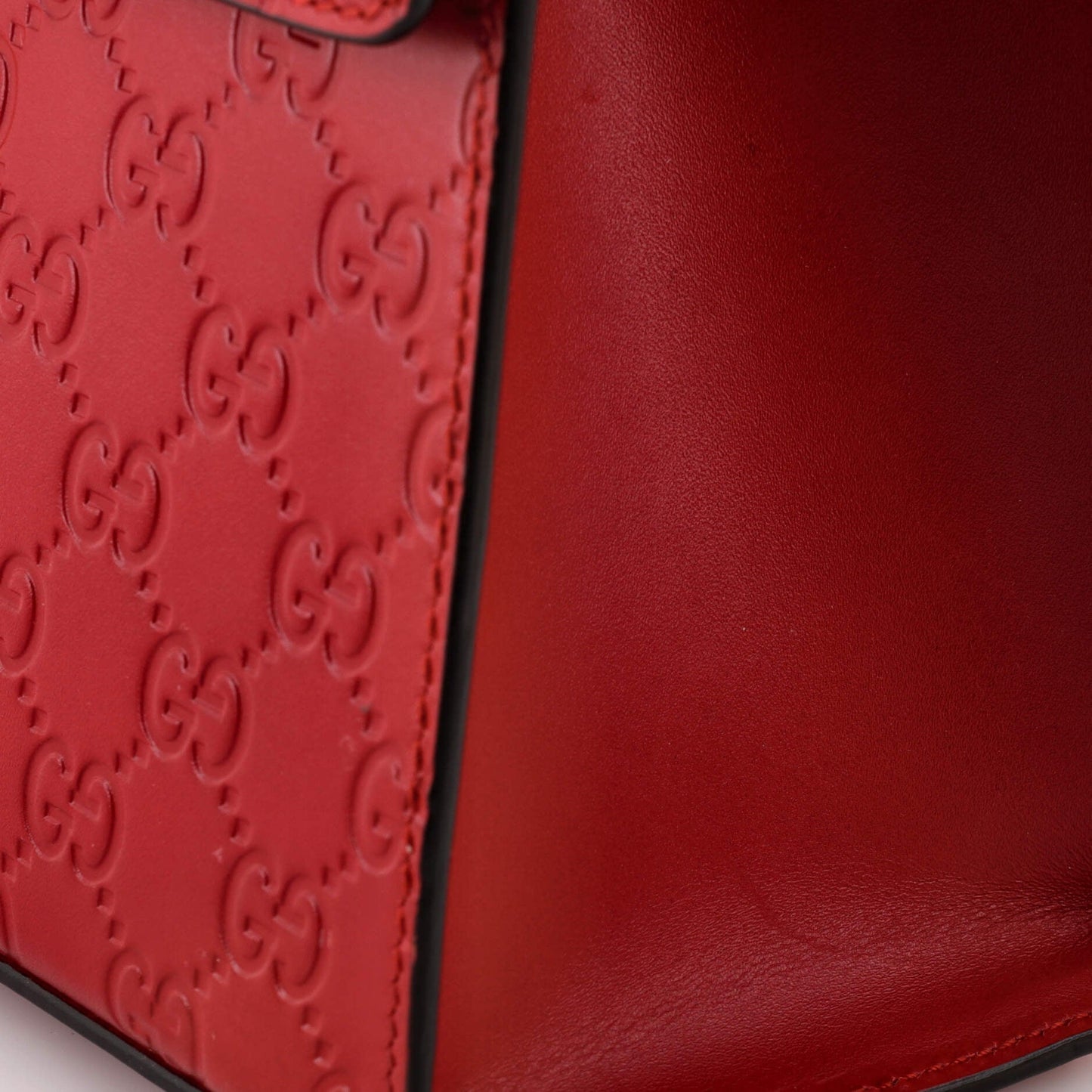 Padlock Top Handle Bag Guccissima Leather Small